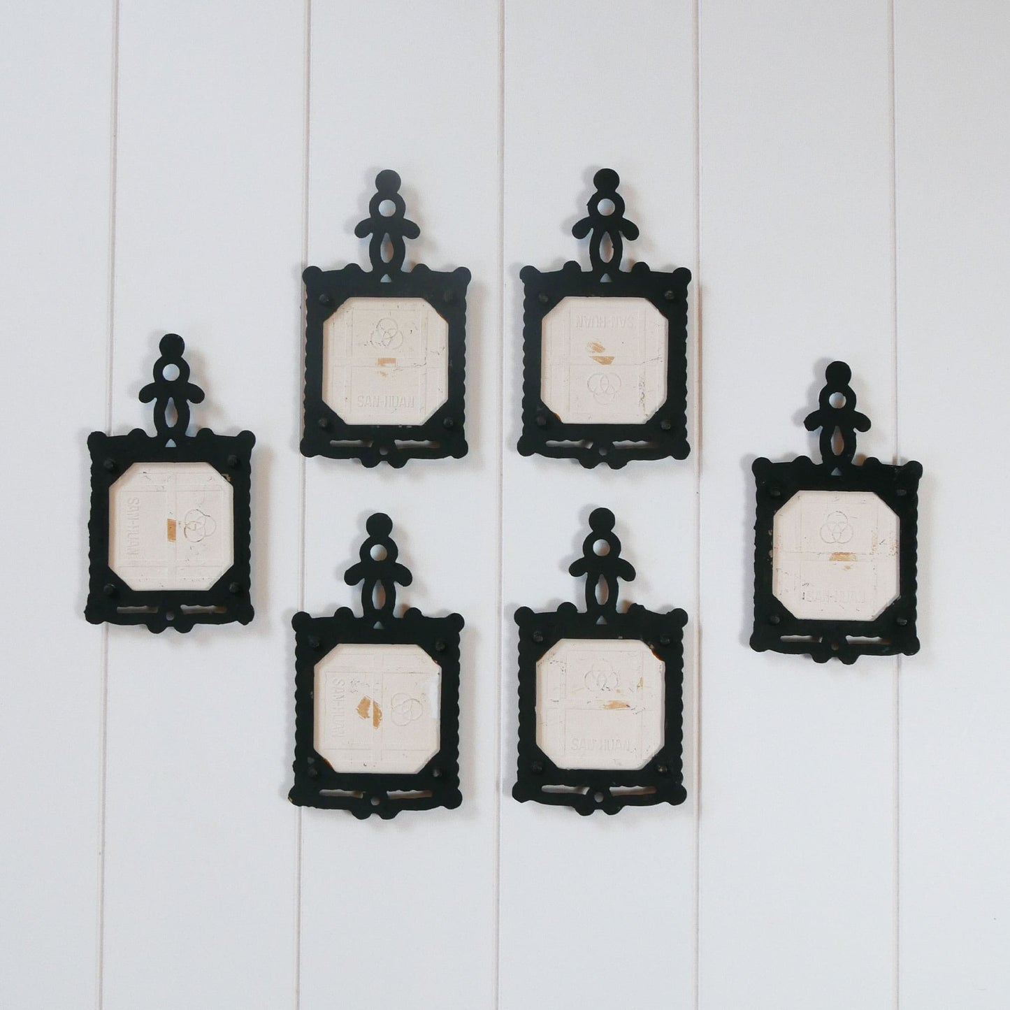 Vintage Automobile Cast Iron Trivet (6ct.), Antique Car Wall Decor, Vintage Car Wall Decor