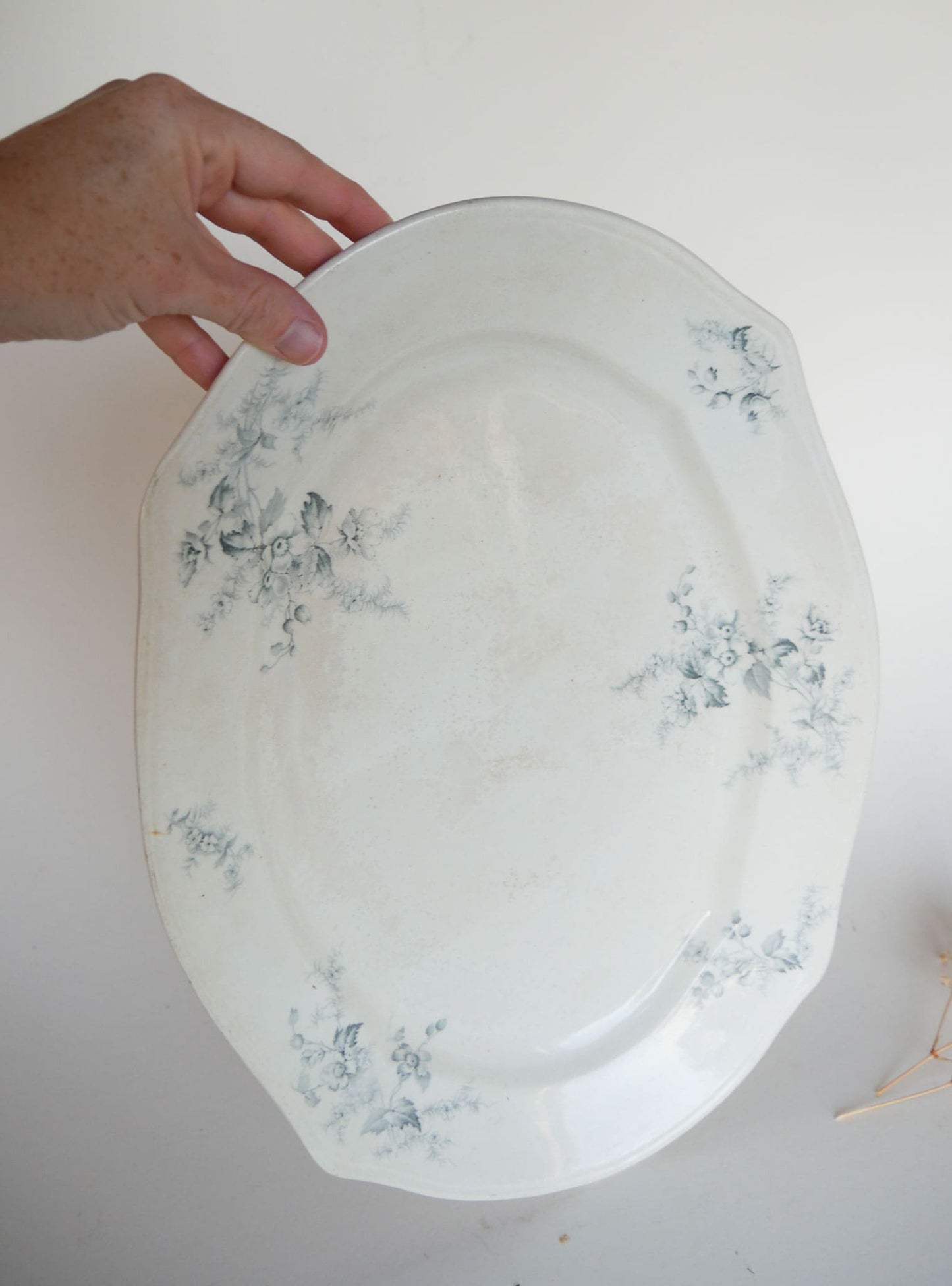 Antique Genoa Pattern Smith & Ford England Transferware Platter Antique Transferware Platter, Antique Made in England Platter