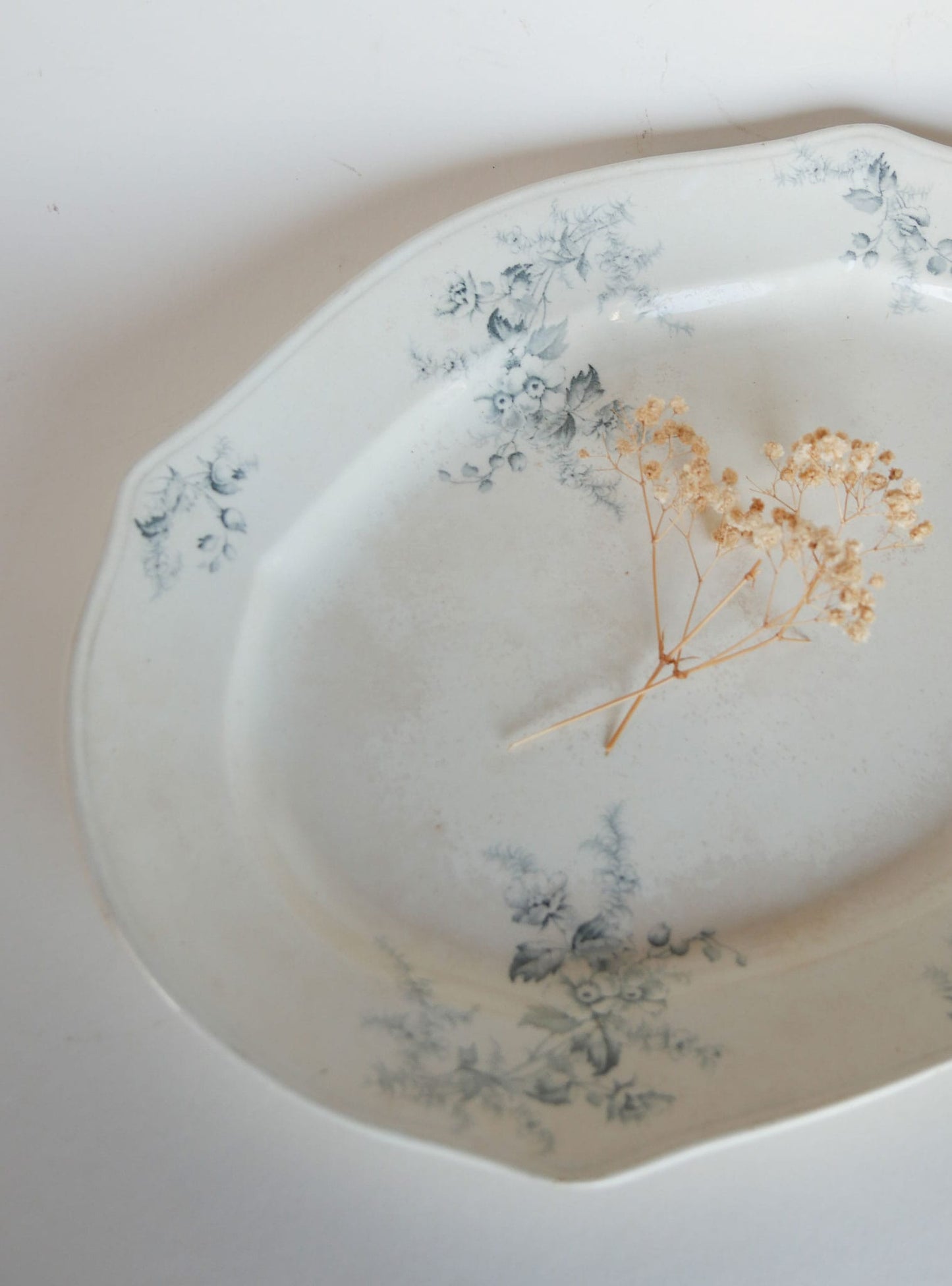 Antique Genoa Pattern Smith & Ford England Transferware Platter Antique Transferware Platter, Antique Made in England Platter