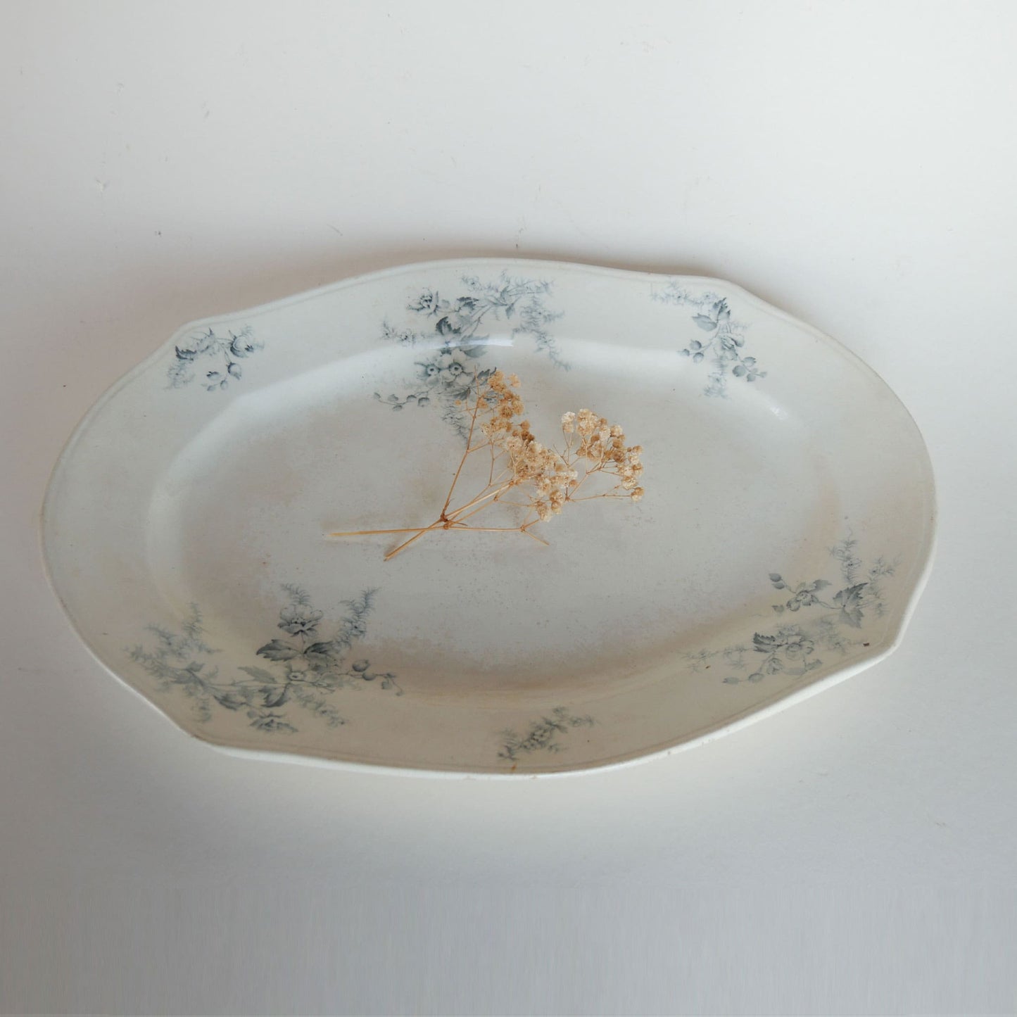 Antique Genoa Pattern Smith & Ford England Transferware Platter Antique Transferware Platter, Antique Made in England Platter