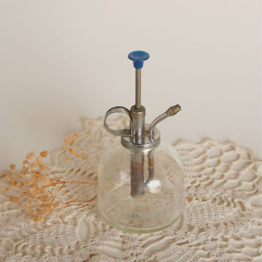Vintage Clear Glass Plant Mister, Glass Plant Sprayer, Vintage Sprayer, Vintage Apothecary Decor