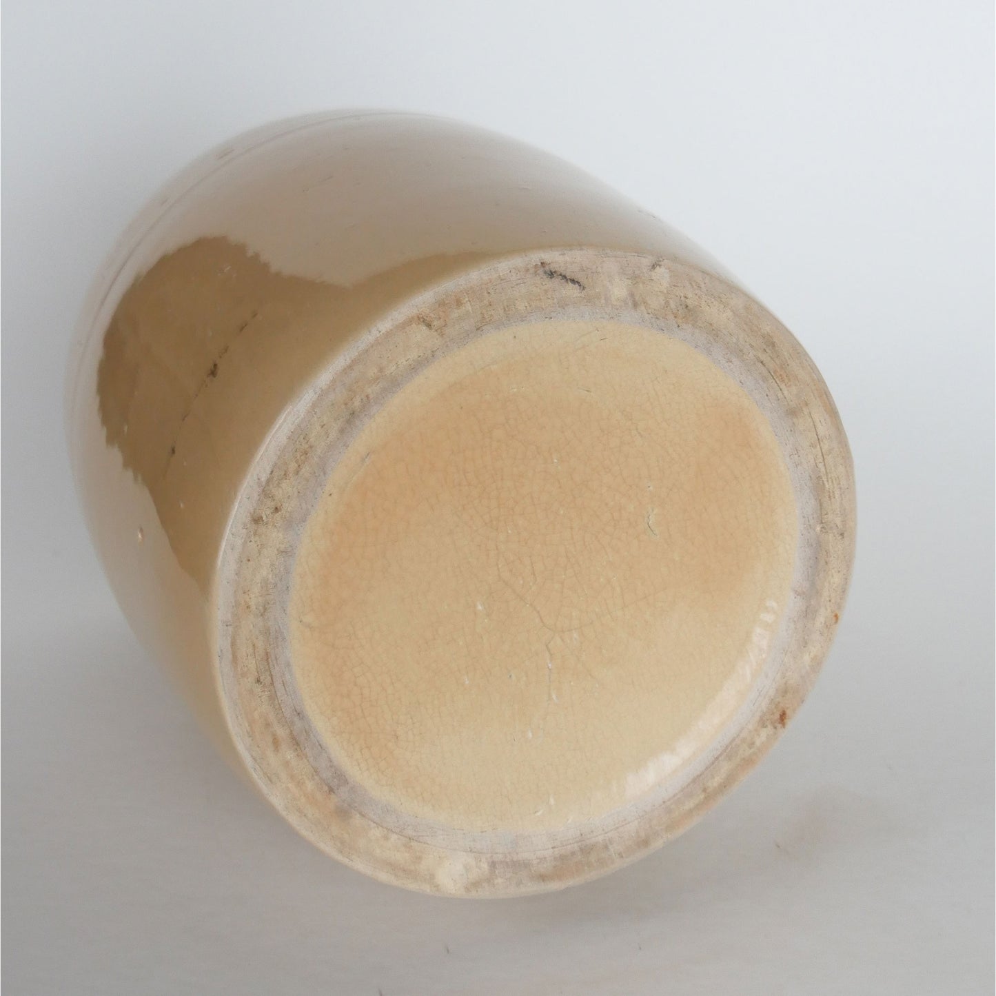 Vintage Tan Stoneware Crock, Farmhouse Stoneware, Vintage Stoneware Crock, Vintage Farmhouse Kitchen Crock, Vintage Home Decor