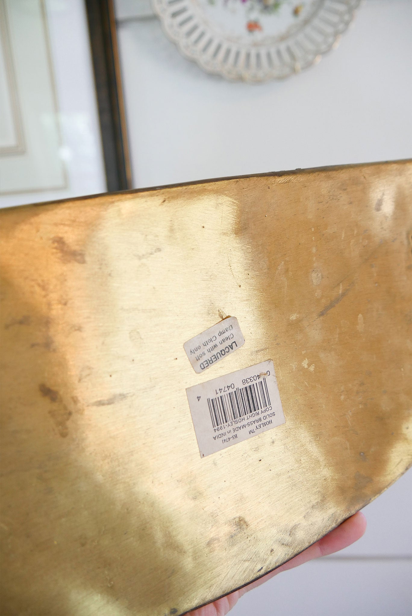 Large Vintage Brass Wall Planter Vintage BRass Wall Sconce Brass Wall Pocket Vintage BRass Wall DEcor