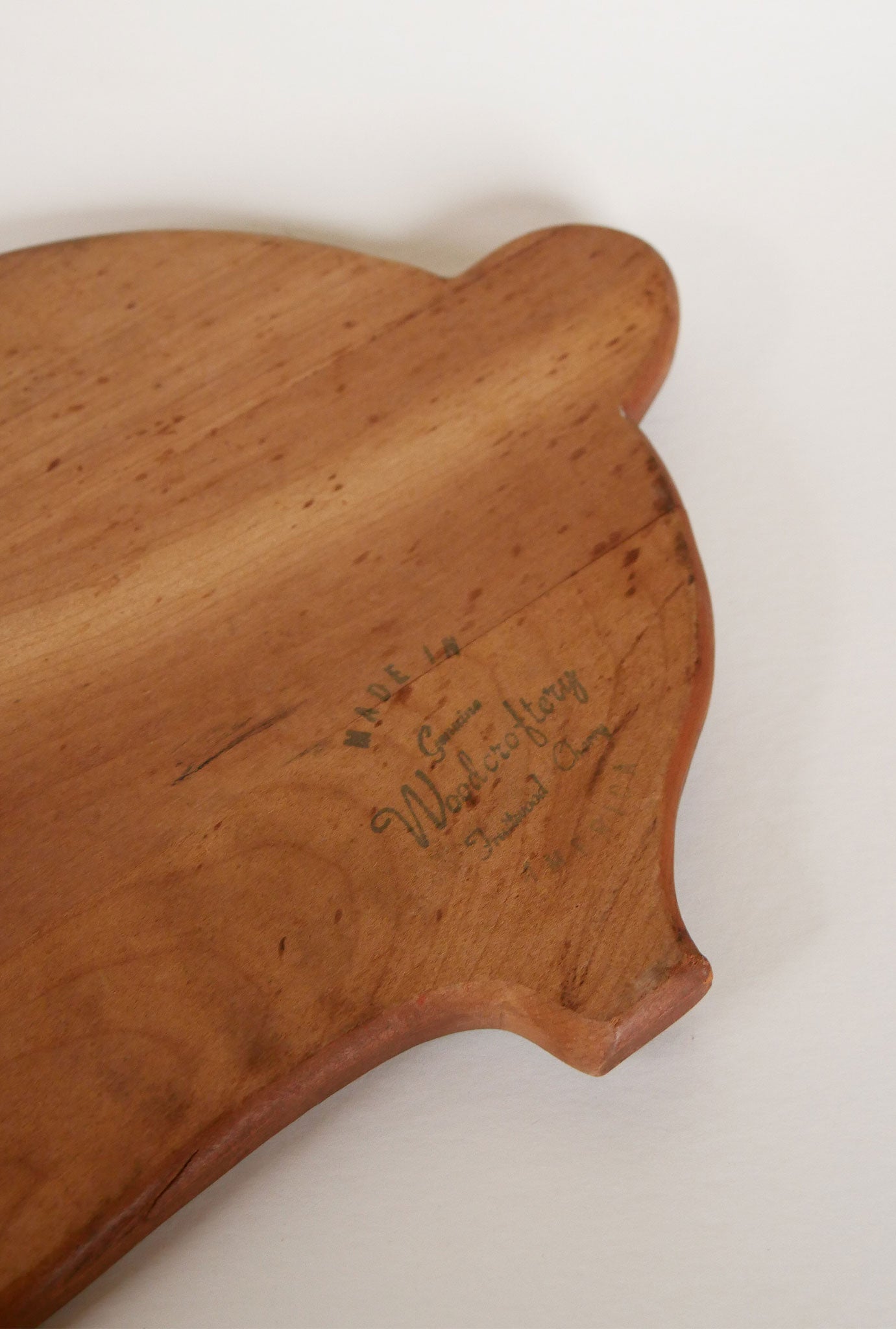 Vintage Pig Cutting Board, Large Dark Wood Pig Cutting Board, Vintage Farmhouse Kitchen Cutting Board