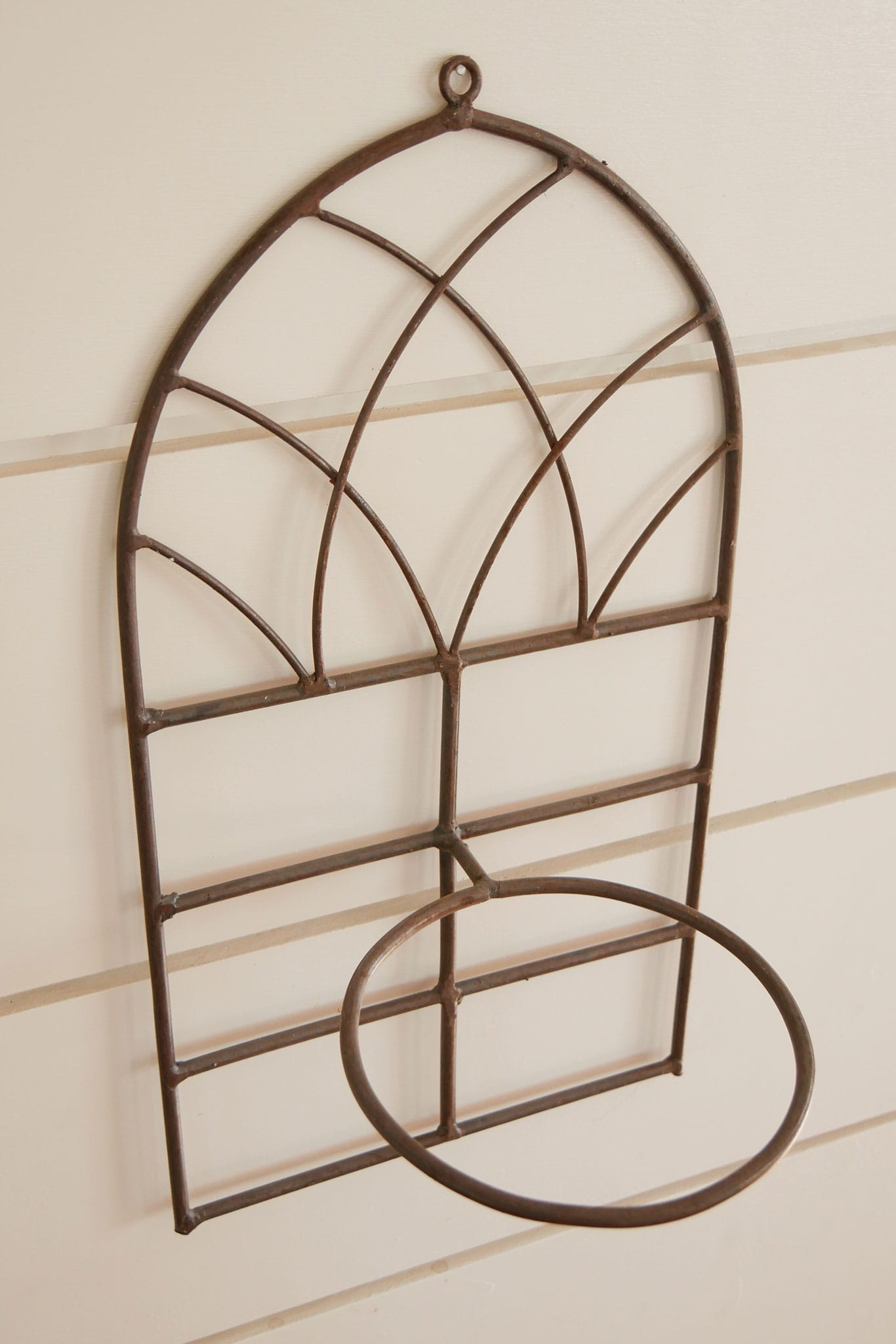 Metal Arch Shaped Wall Sconce, Arch Metal Plant Holder Wall Sconce, Plant Wall Decor, Farmhouse Metal Wall Sconce