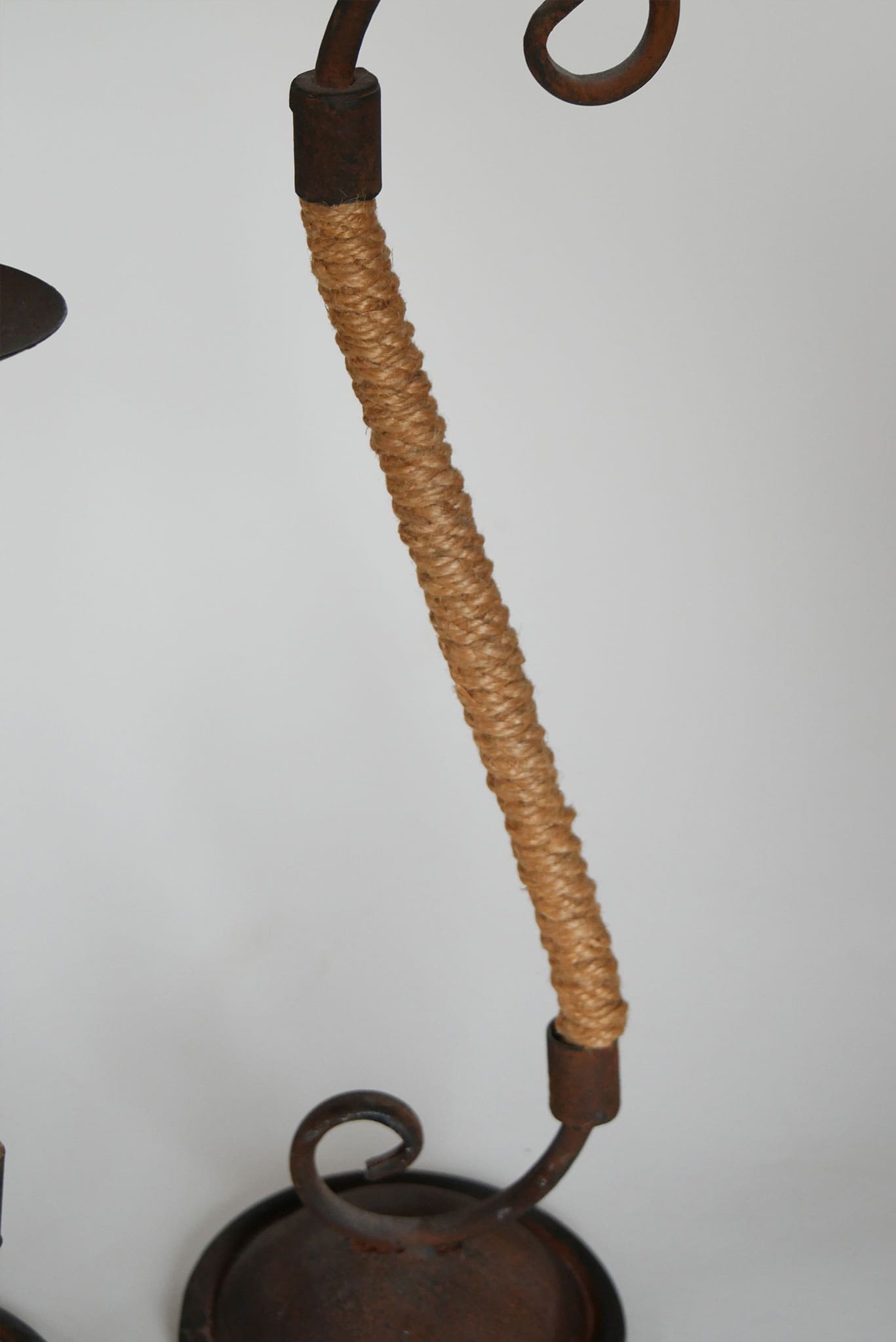 Pair of Rustic Candleholders, Farmhouse Dining Decor, Primitive Dining Decor