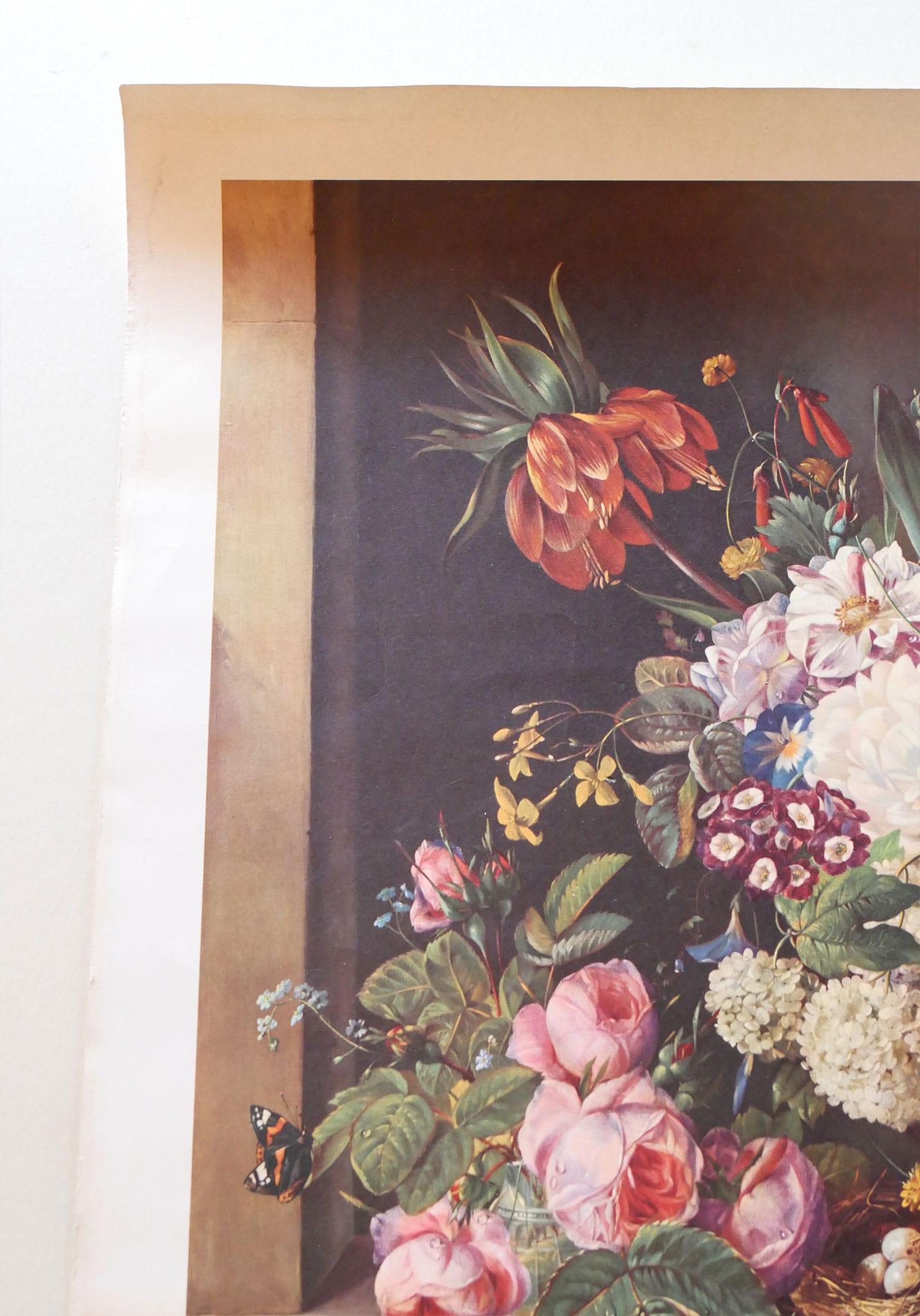 Large 'Profusion of Beauty' by Francois Huygens Floral Arrangement Print (Unframed)