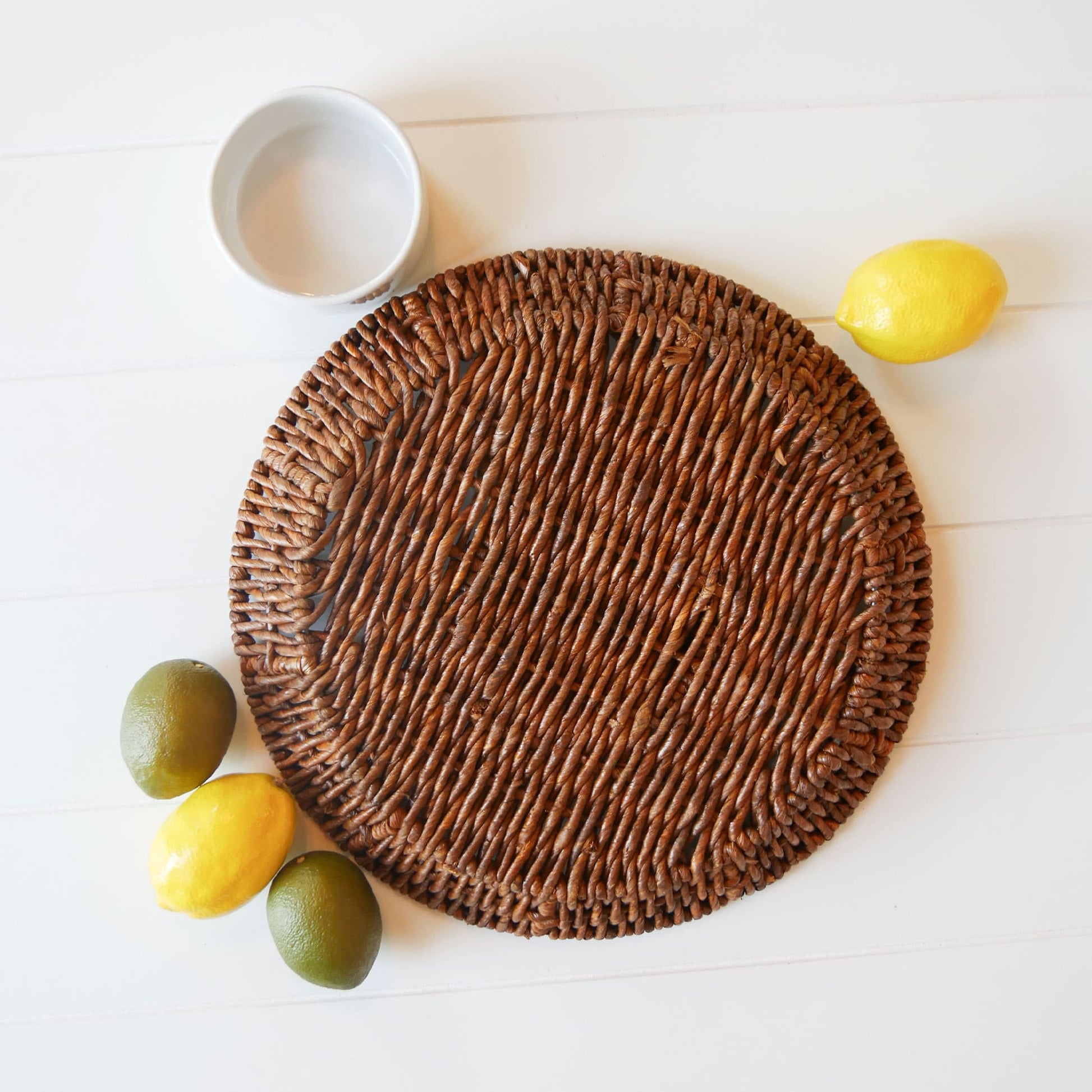Rattan Wicker Chip and Dip Serving Platter Wicker Chip and Dip Basket Vintage Wicker Serveware