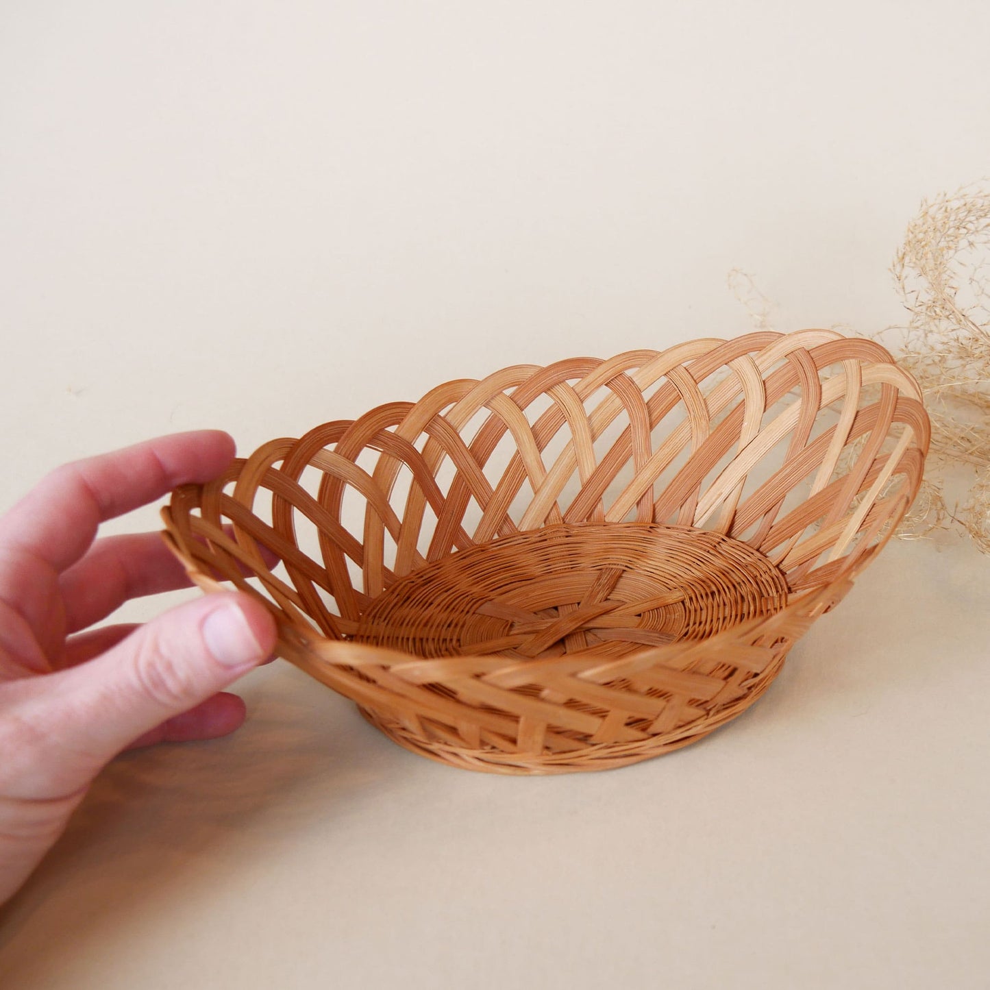 Small-Oval-Wicker-Basket-Thrifted-Wicker-Basket-Thrifted-Home-Decor