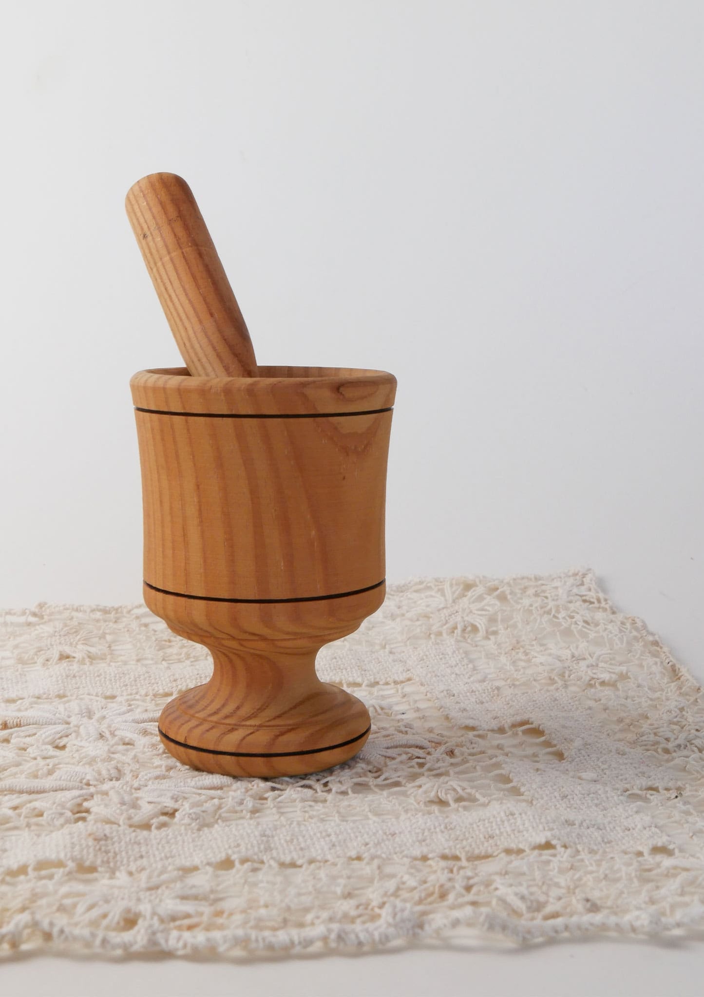 Small Wood Mortar and Pestle, Vintage Farmhouse Decor, Farmhouse Kitchen Decor, Farmhouse Mortar and Pestle, Primitive Decor, Primitive Mortar and Pestle