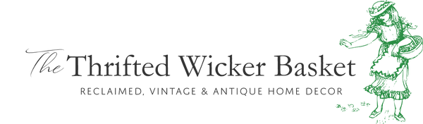 Thrifted Wicker Basket