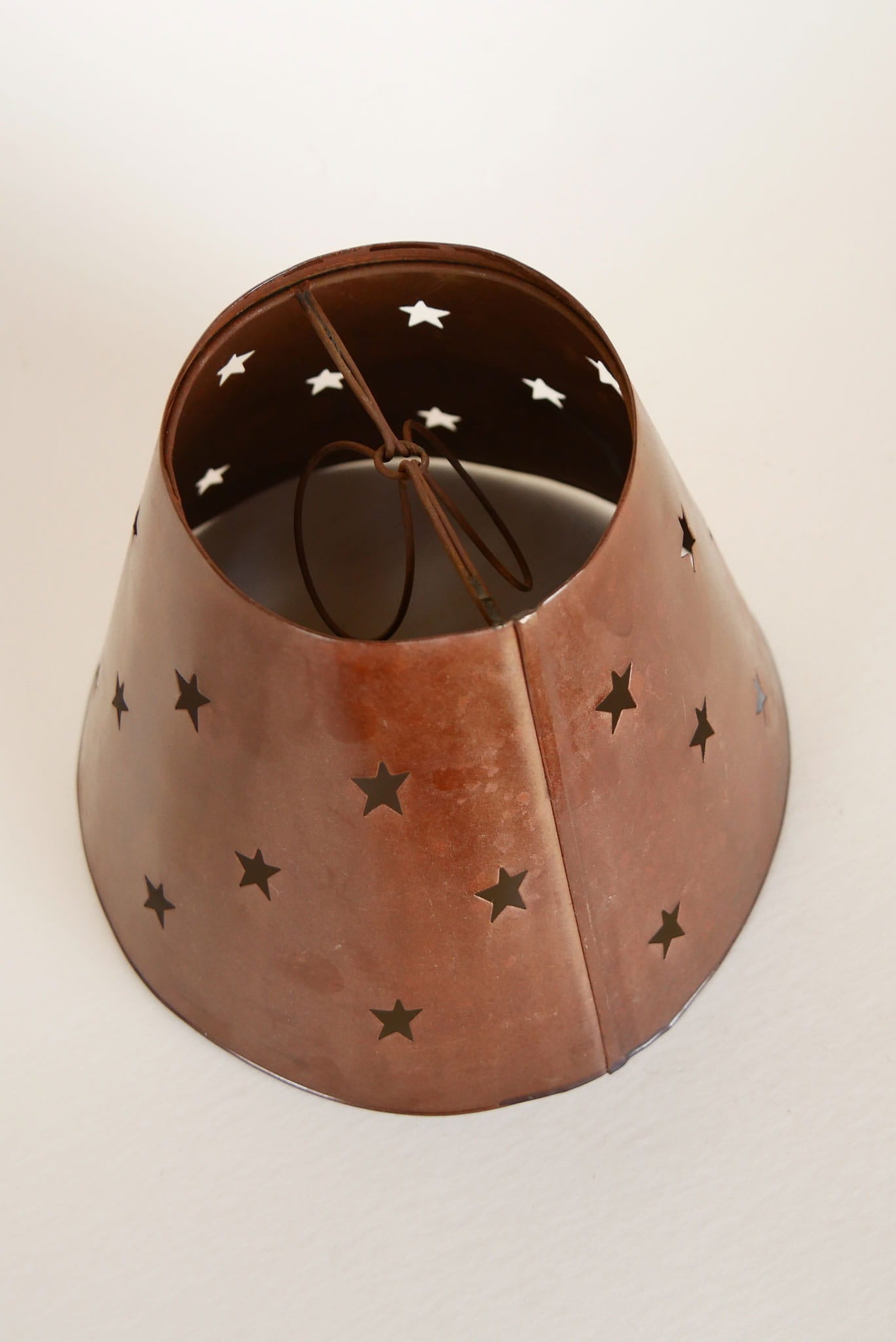 Vintage Metal Stars Lamp Shade, Vintage Stars Lamp Shade, Vintage metal Table Lamp Shade, Vintage Metal Table Shade with Stars