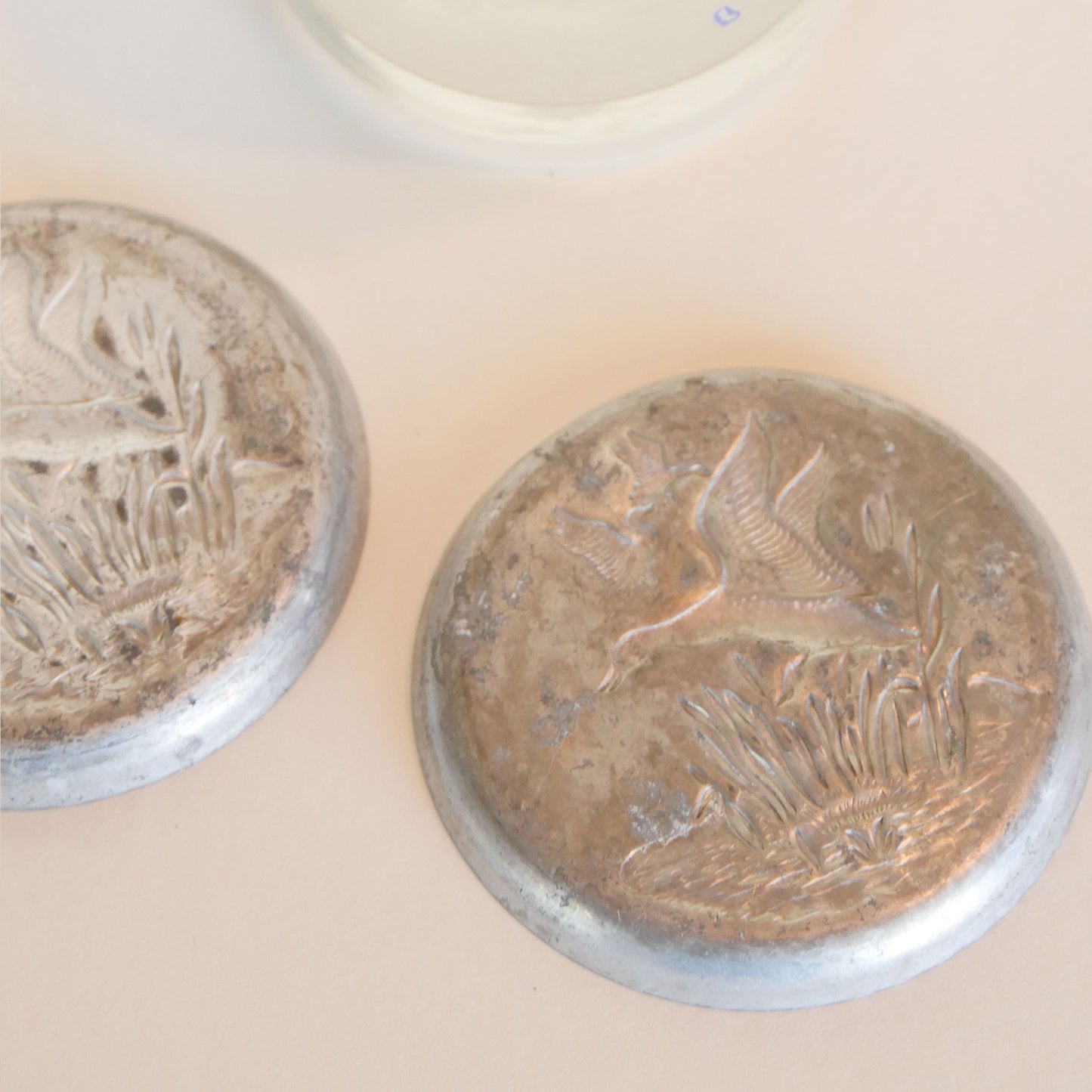 Vintage Aluminum Duck Coasters Vintage Coasters Vintage Woodland Decor