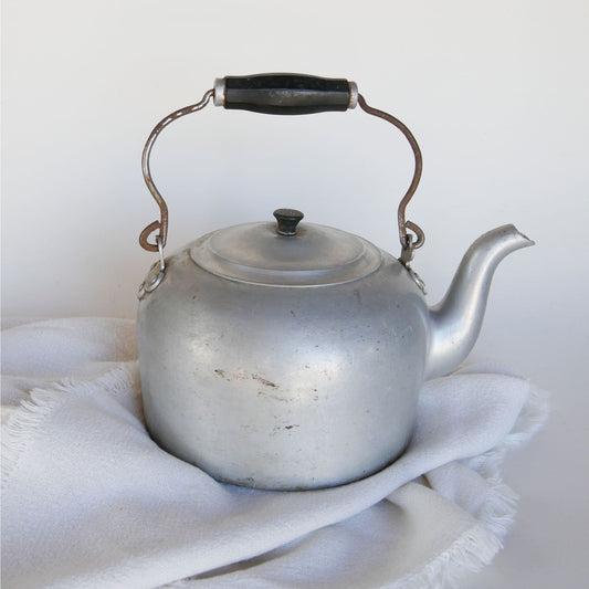 Vintage Aluminum Wear Ever Teapot Kettle, Vintage Aluminum Kettle, Vintage Aluminum Teapot