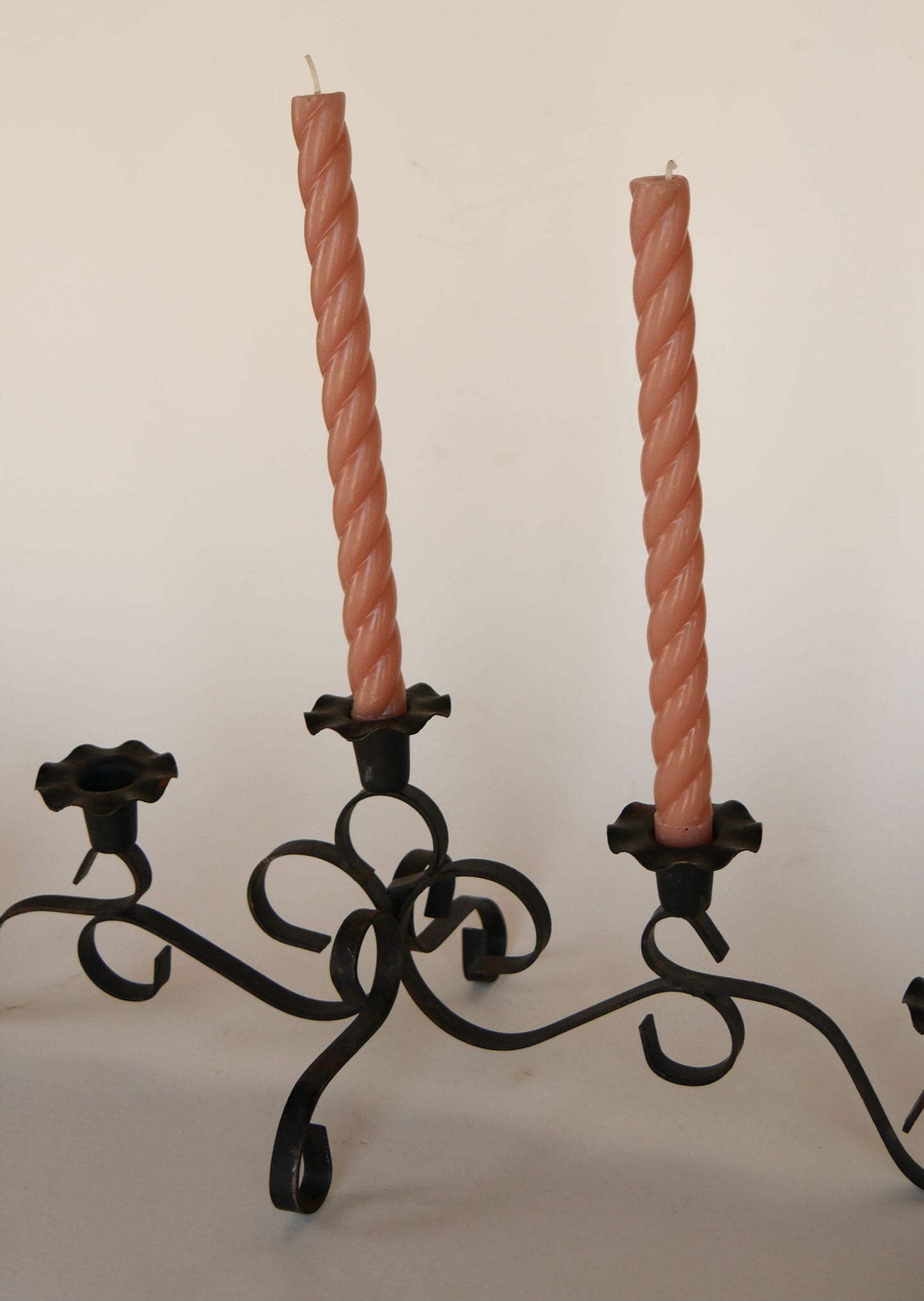 Black Iron candelabra, Vintage Black candelabra, Vintage Metal candelabra, Vintage Black Metal candelabra, Vintage Wrought Iron candelabra, Vintage Iron candelabra