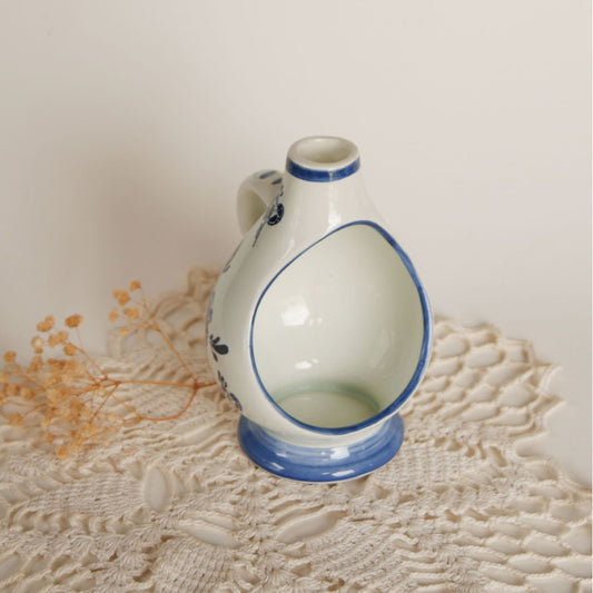 Vintage Blue and White Delft Candle Holder, Vintage Blue and White Candleholder, Blue and White Windmill Candleholder, Vintage Delft Candle Holder