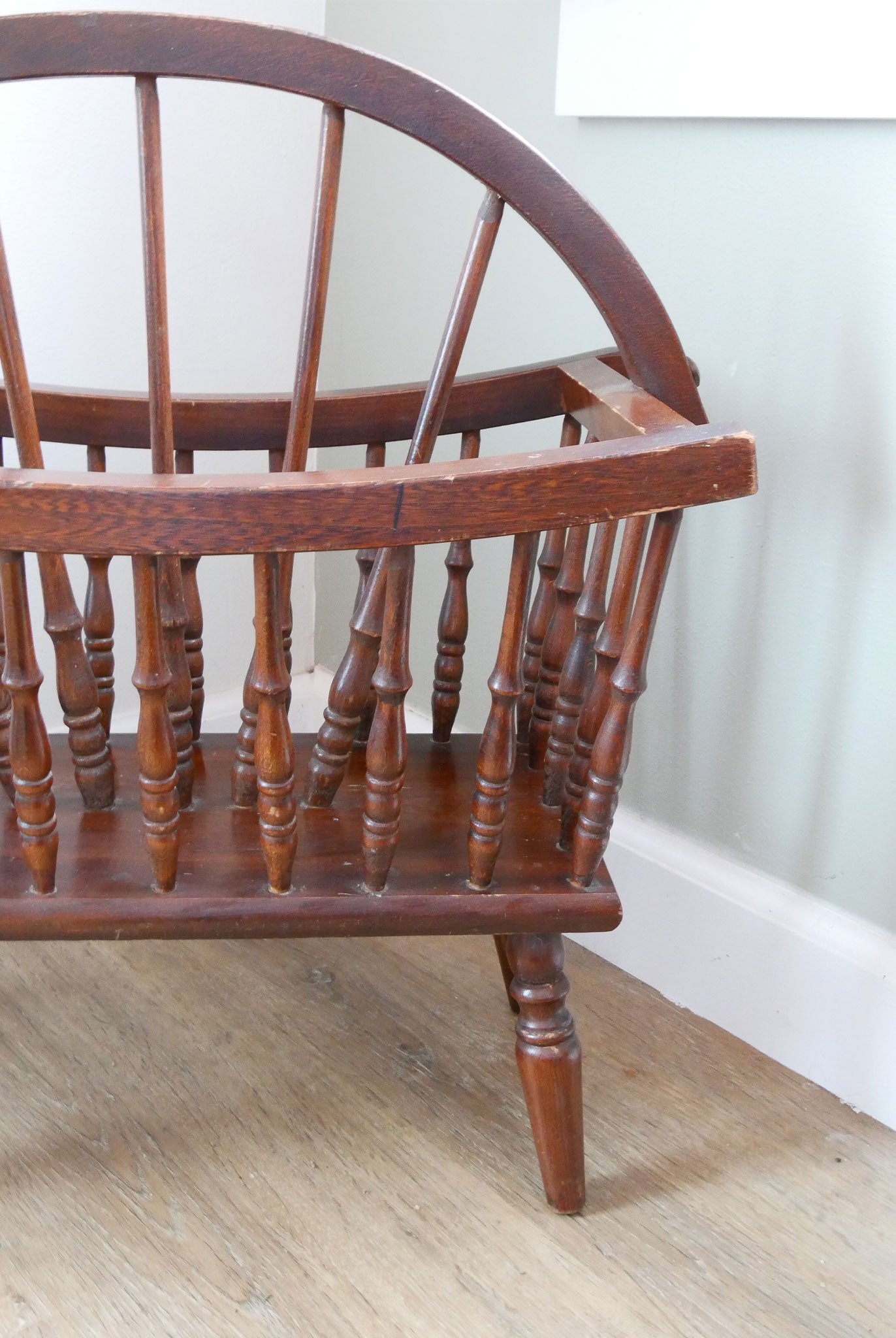 Primitive Wood Magazine Rack, Primitive Home Decor, Vintage Home Decor, Wood Magazine Rack