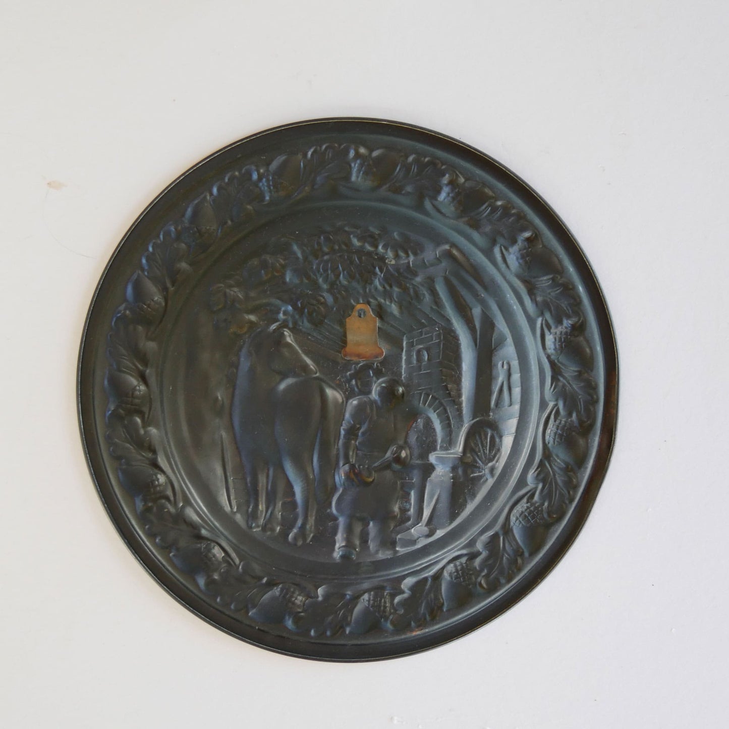 Vintage Coppercraft Guild Colonial Wall Plaque, Blacksmith and Horse, Vintage Colonial Copper Wall Plaque, Vintage Copper Wall Plaque