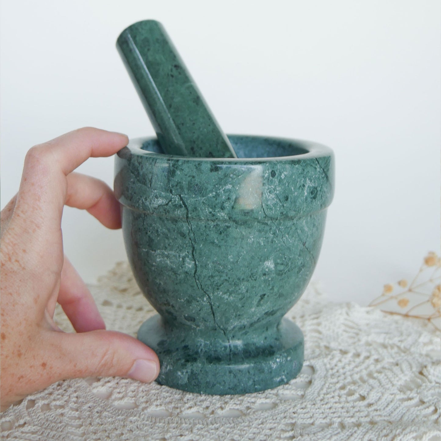 Vintage Green Marble Mortar and Pestle, Vintage Mortar and Pestle Vintage Marble Mortar and Pestle, Green Marble Mortar and Pestle