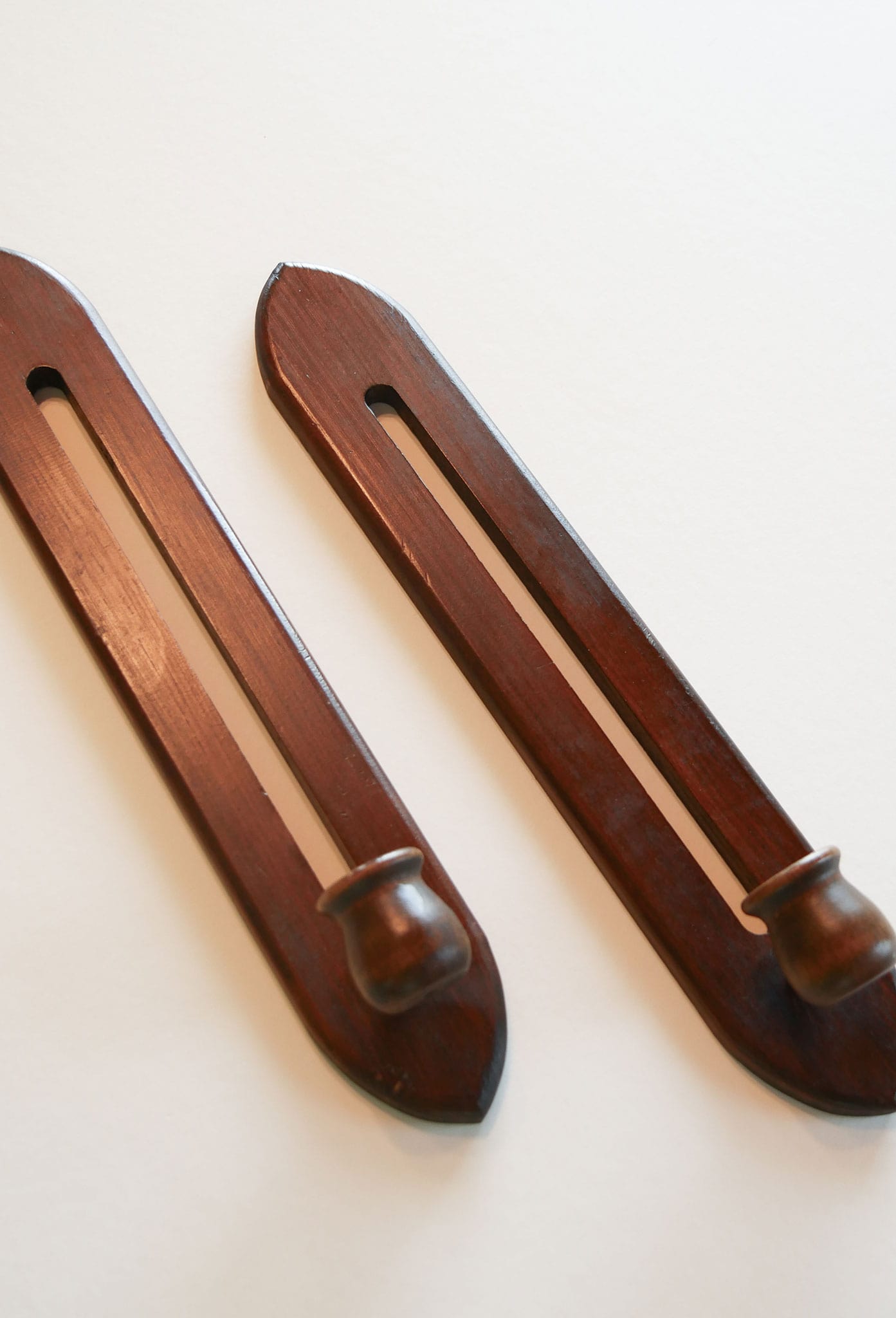 Pair of Vintage MCM Wood Candlestick Sconces, Midcentury Wall Sconce, MCM Candlestick Holders, Midcentury Home Deocr, Vintage MCM Decor, Vintage Midcentury Decor