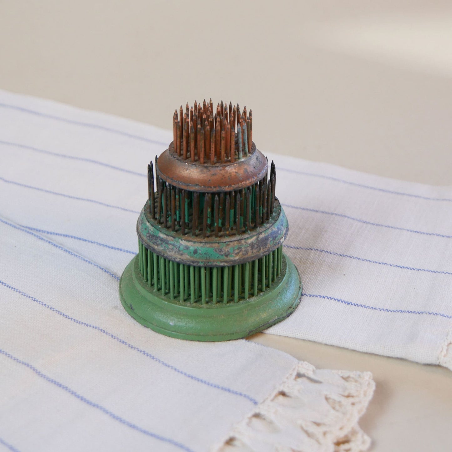 Vintage Metal Flower Frogs, 3 Sizes