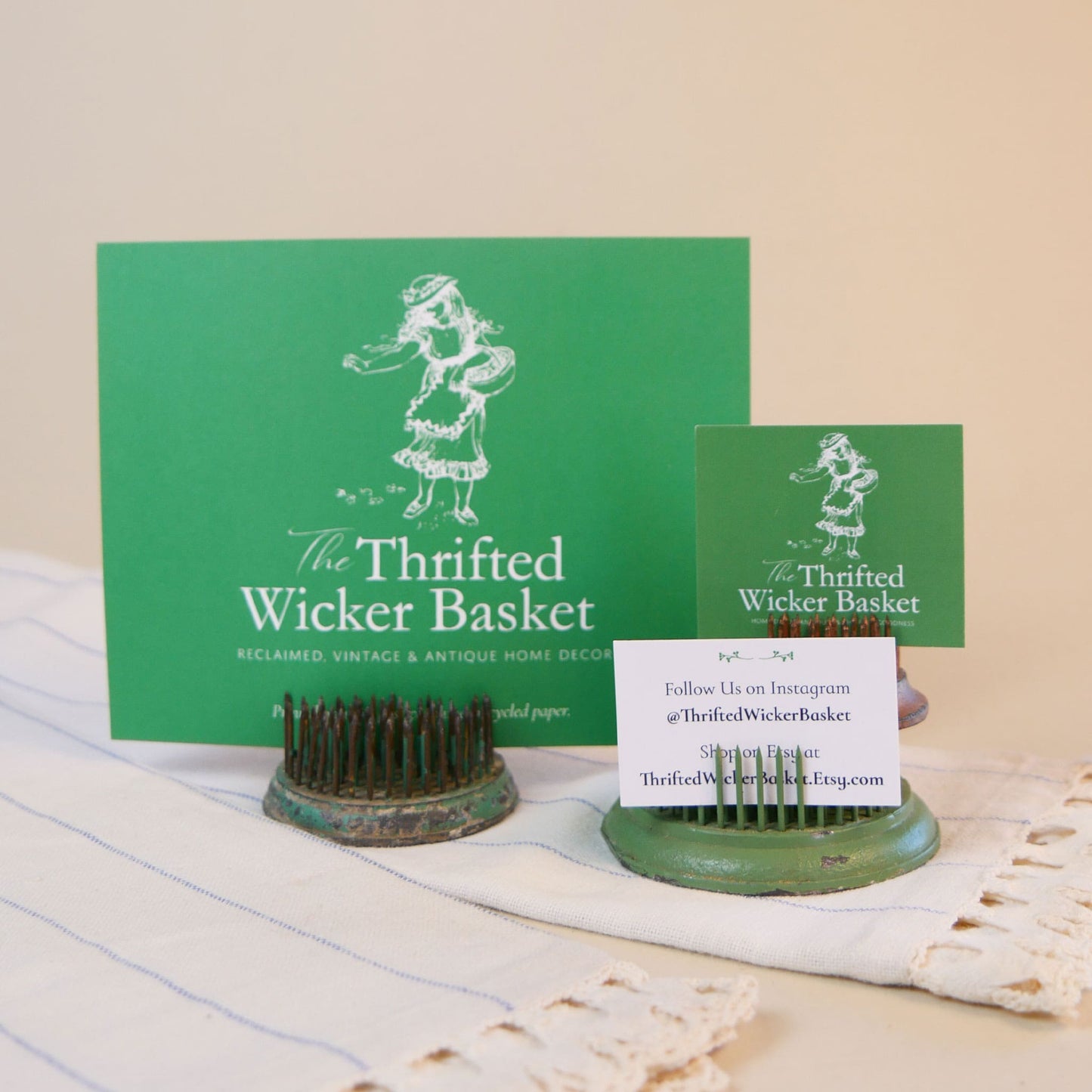 Vintage Metal Flower Frogs, 3 Sizes