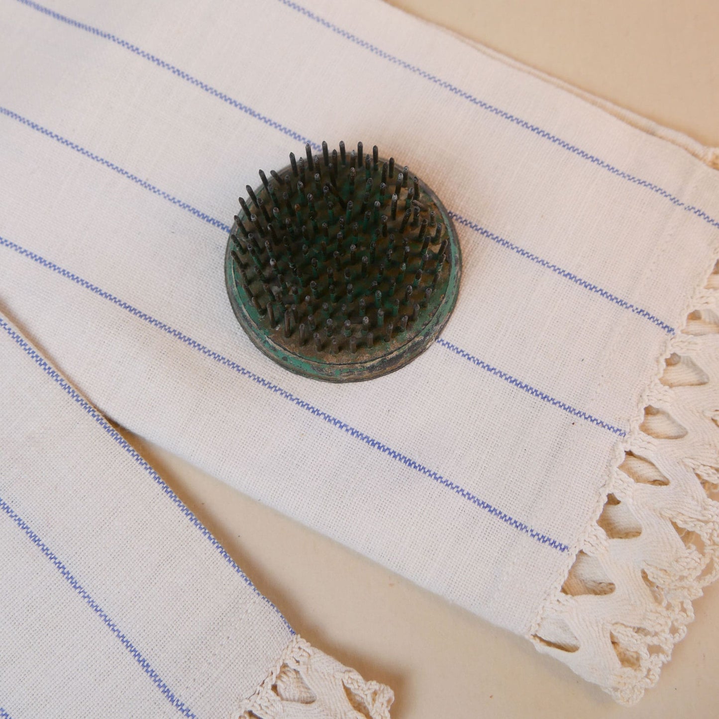 Vintage Metal Flower Frogs, 3 Sizes