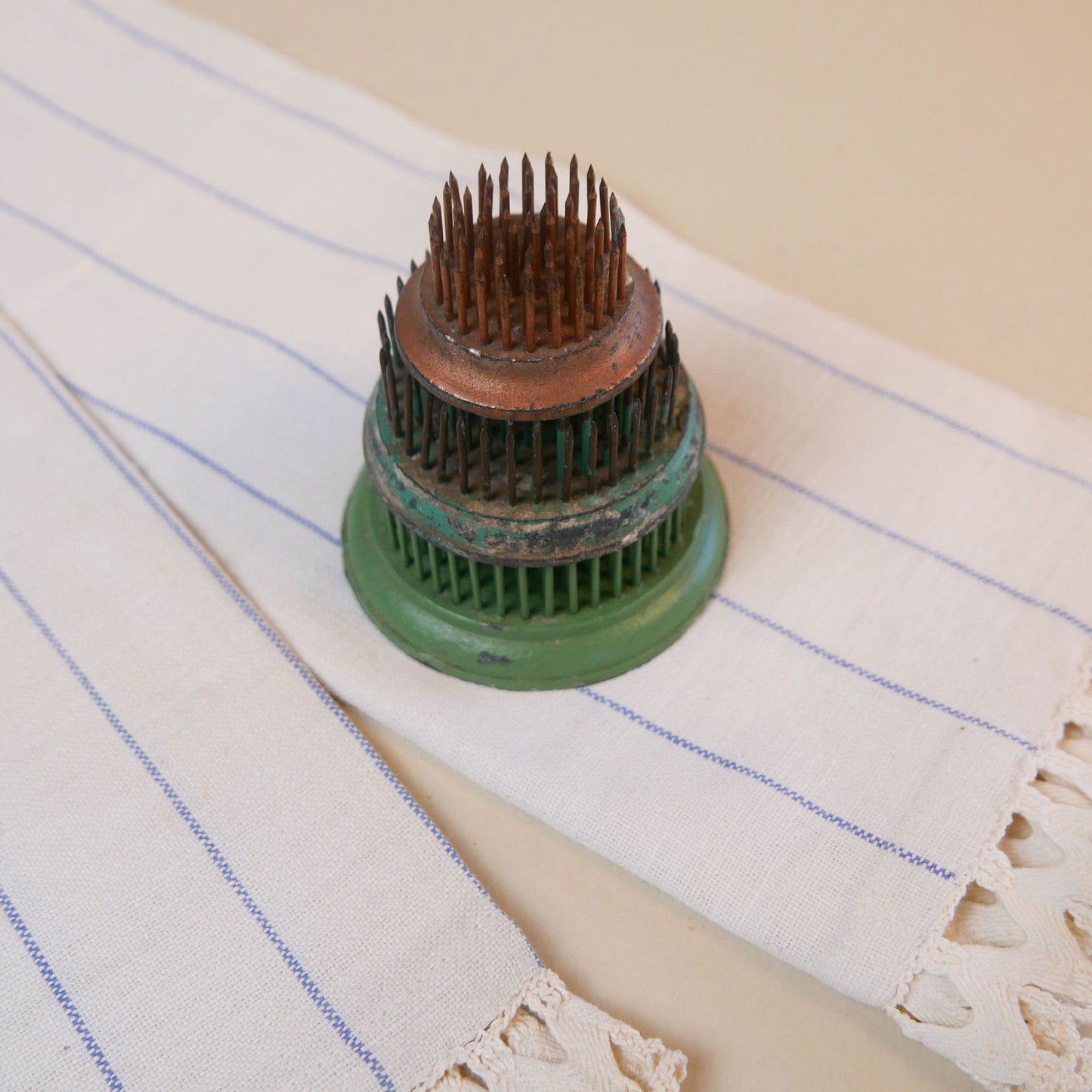 Vintage Metal Flower Frogs, 3 Sizes