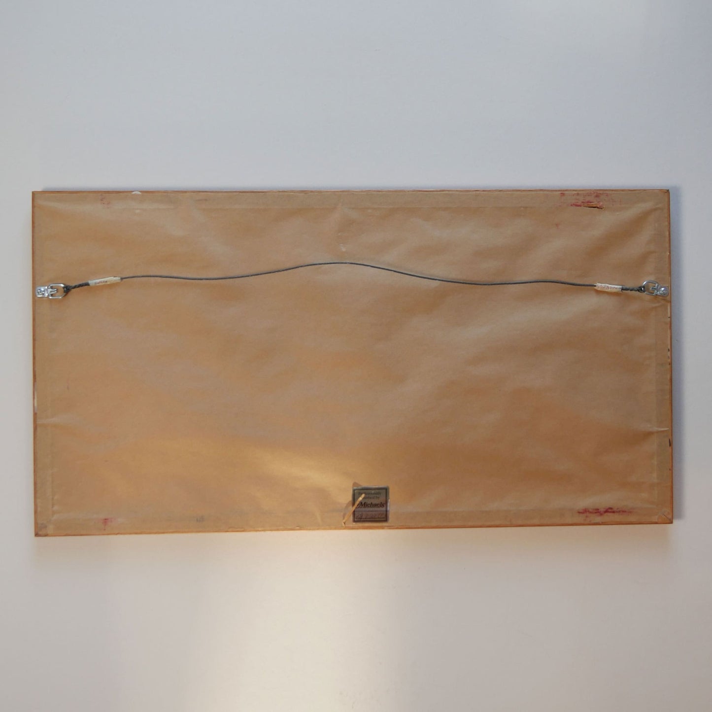 Oak Framed Folk Farmhouse & Fields Print, Vintage Folk Print, Vintage Framed Folk Farmhouse