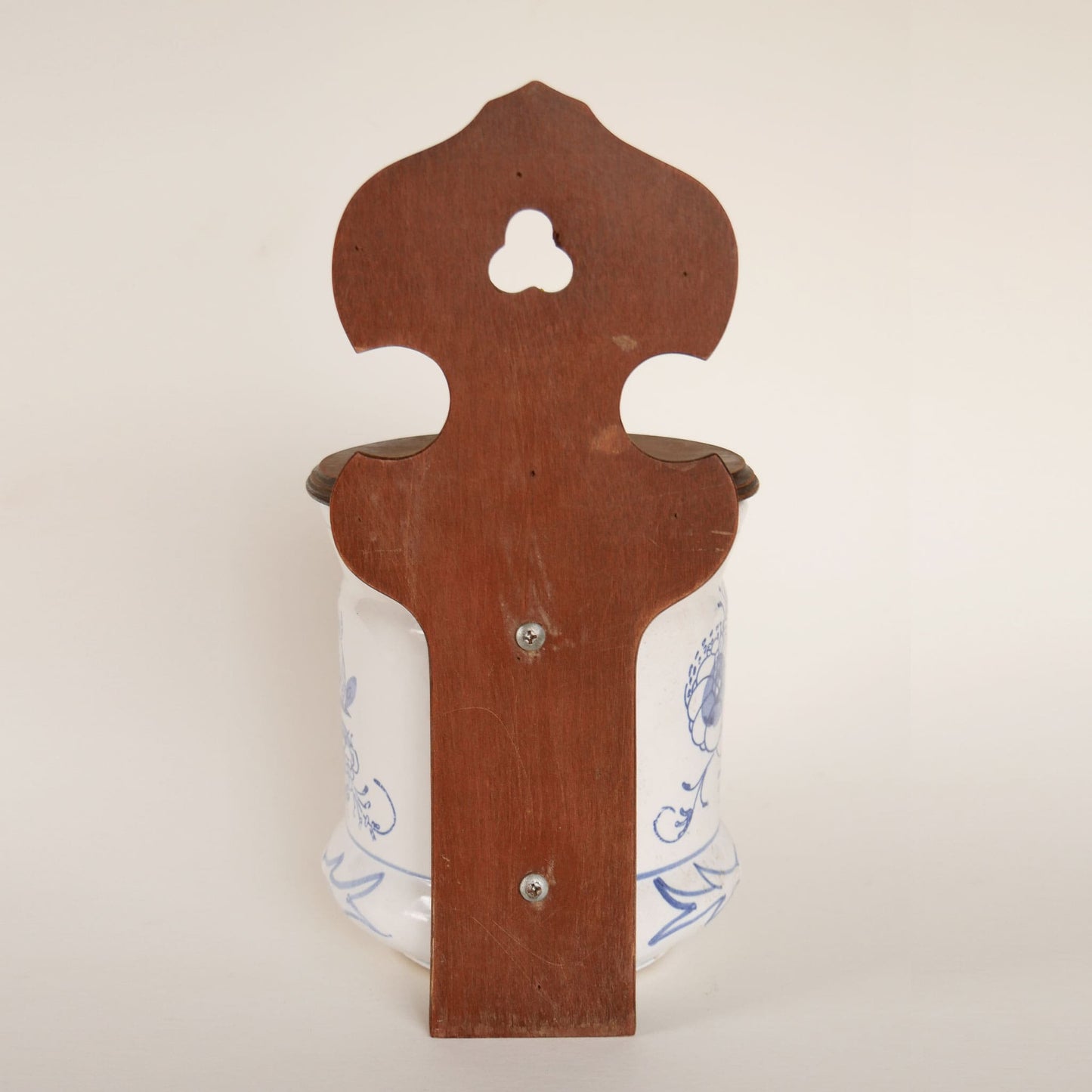 Vintage Blue and White Salt Box, Blue Onion Salt Box, Vintage Salt Box, Vintage Salt Cellar