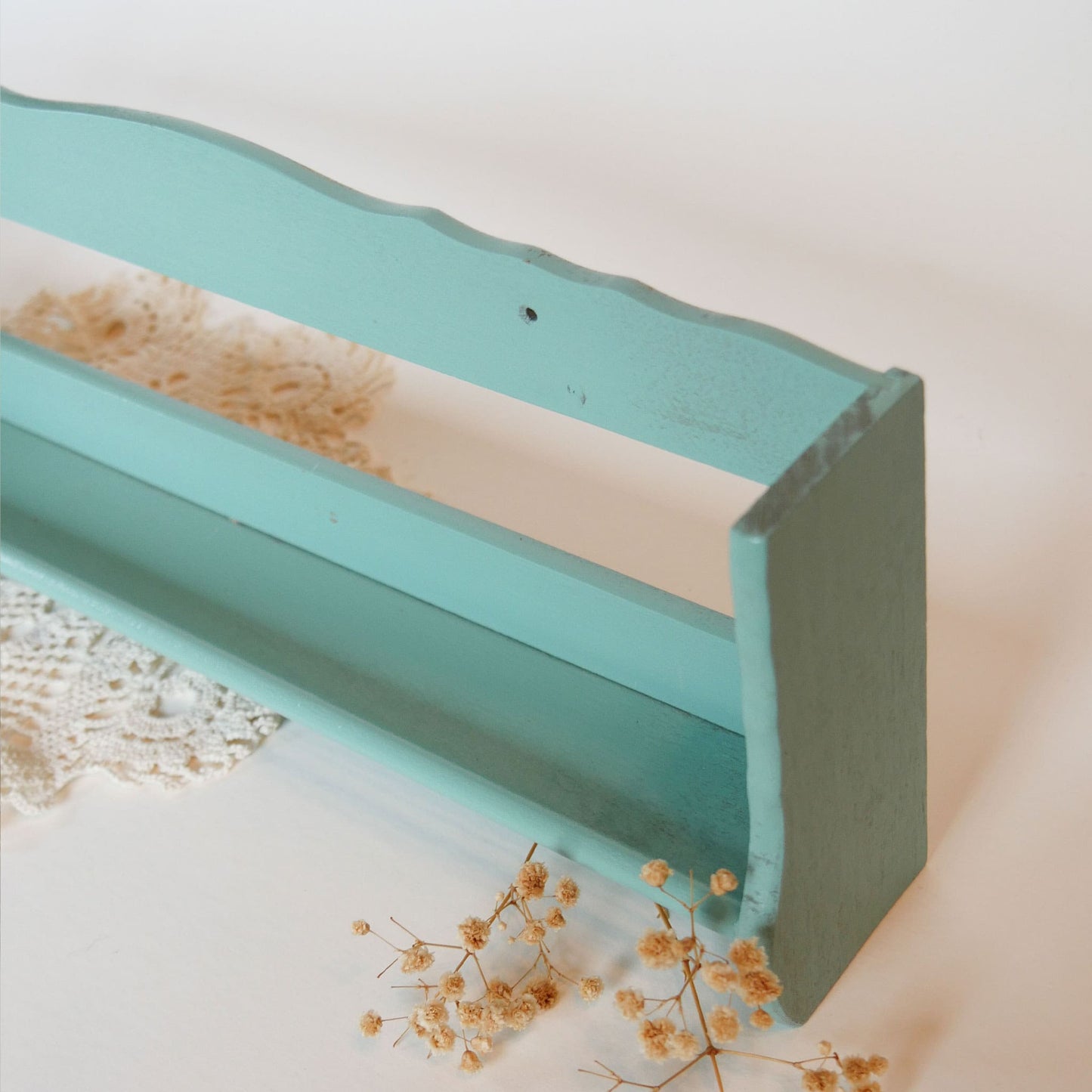 Vintage Turquoise Spice Rack Wall Shelf Vintage Spice Rack Farmhouse Spice Rack Vintage Farmhouse Kitchen Decor Vintage Kitchen Shelf Farmhouse Kitchen Decor