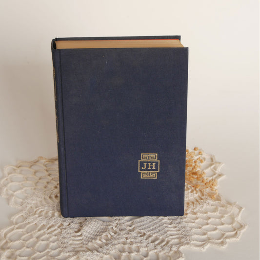 Vintage White Lotus John Hersey Alfred A. Knopf First Edition Vintage Navy Blue Coffee Table Book