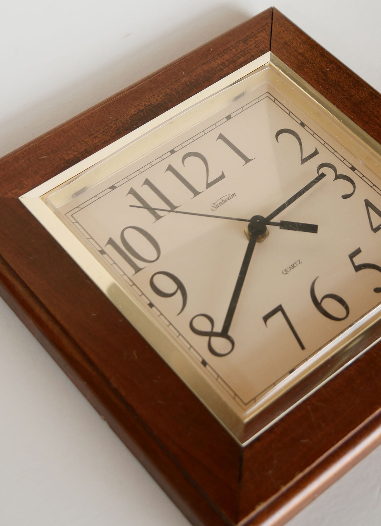 Vintage Wood Framed Wall Clock, Vintage Farmhouse Clock, Vintage Cottage Clock, Vintage Cottagecore Clock, Vintage Primitive Clock, Vintage Wood Wall CLock
