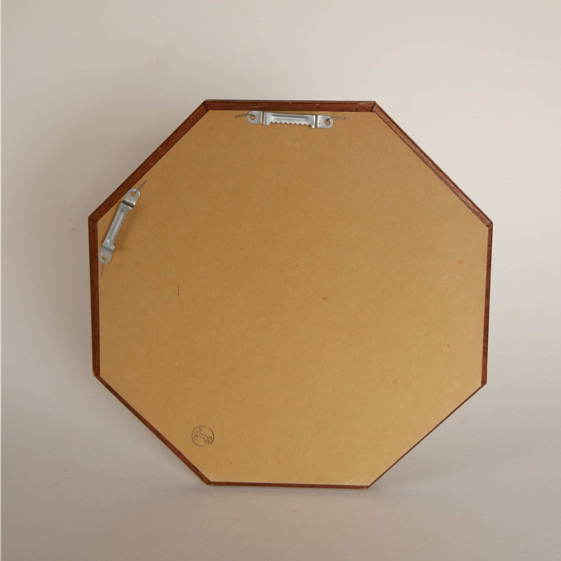 Vintage Octagon Mirror, Vintage Wood Gallery Mirror