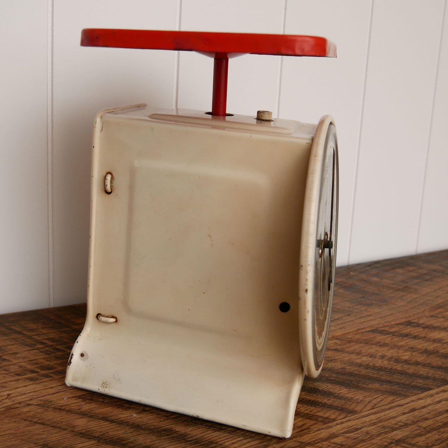 WayRite Vintage Kitchen Scale with Red Platform, Vintage Kitchen Decor 4