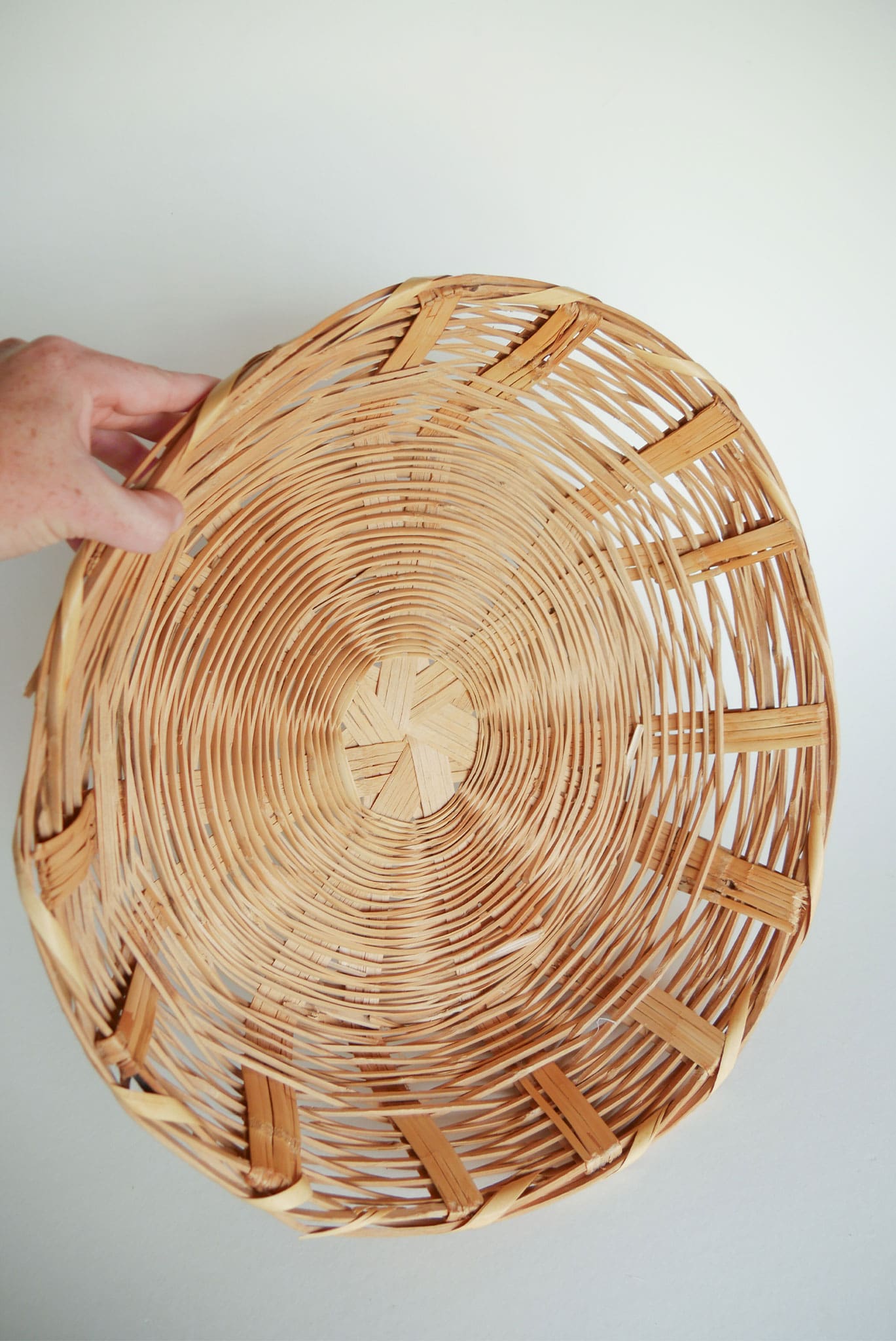 Large Vintage Wicker Basket Wall Decor Large Vitnage Basket Decoration Farmhouse Baskets