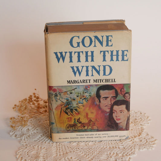 1964 Book Club Edition Gone with the Wind Hardcover with Sleeve, Vintage Books, Vintage Gone with the Wind, Farmhouse Coffee Table BOok