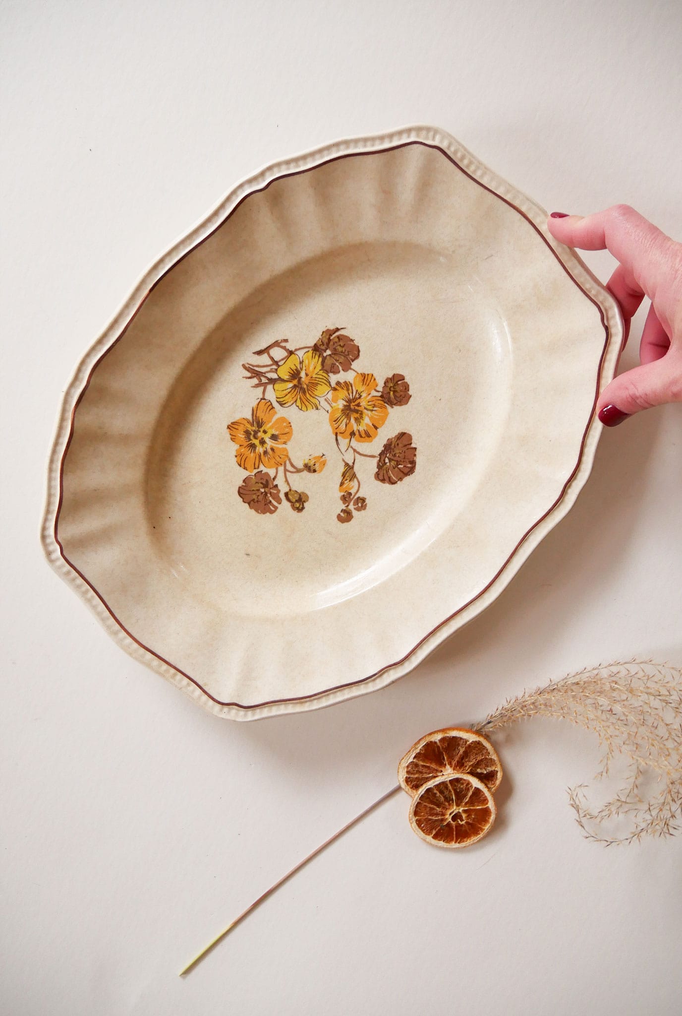 Kensington Staffordshire Ironstone Platter, Made in England, English Ironstone Platter