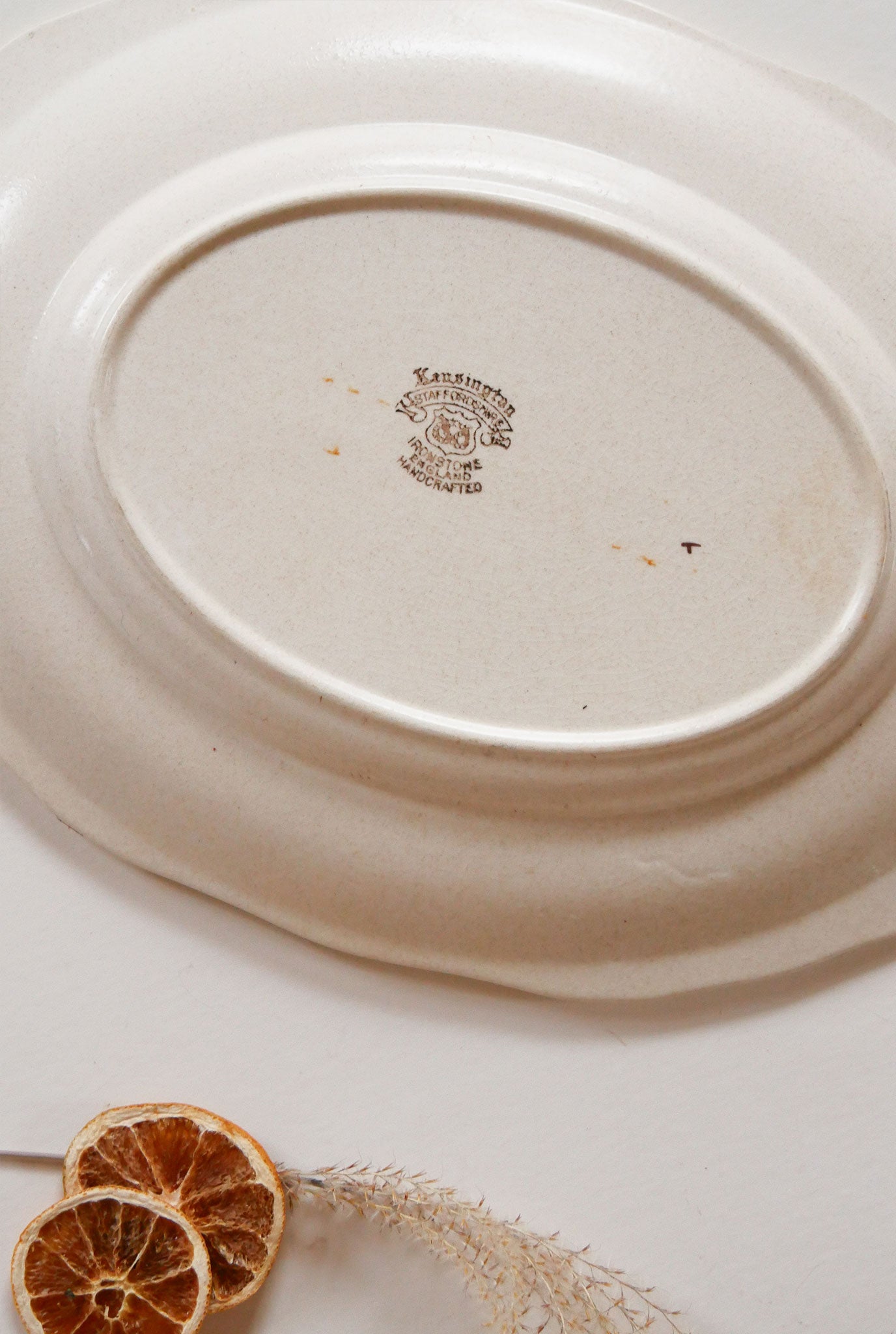 Kensington Staffordshire Ironstone Platter, Made in England, English Ironstone Platter