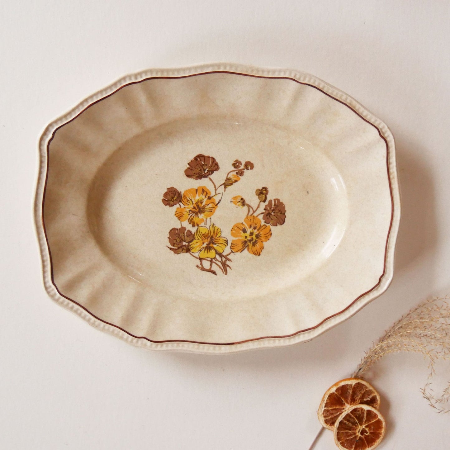 Kensington Staffordshire Ironstone Platter, Made in England, English Ironstone Platter