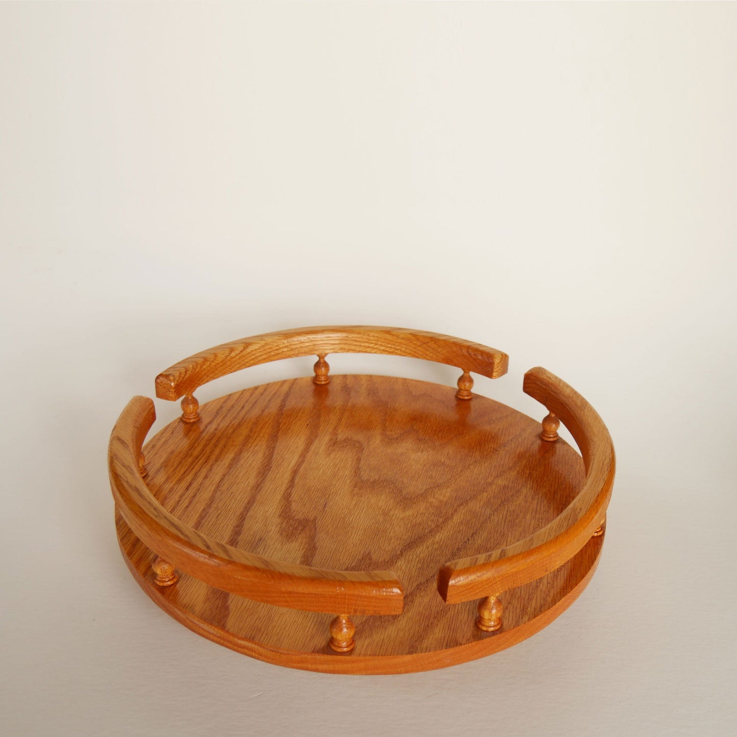 Amish-Style Oak Lazy Susan, Vintage Country Kitchen Decor, Vintage Lazy Susan, Vintage Oak Lazy Susan, Vintage Oak Wood Lazy Susan