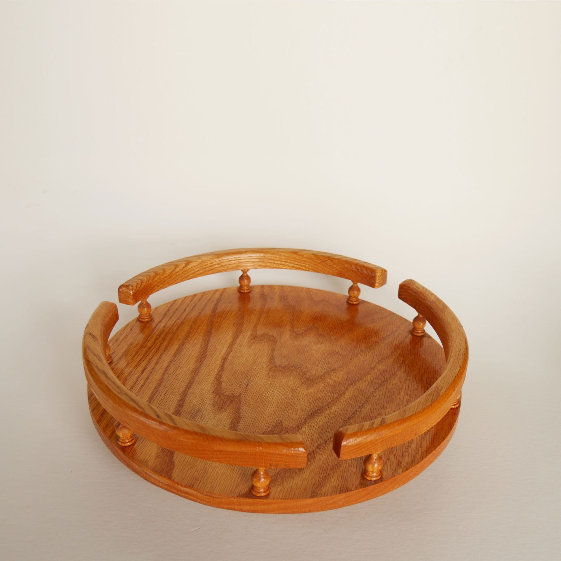 Amish-Style Oak Lazy Susan, Vintage Country Kitchen Decor, Vintage Lazy Susan, Vintage Oak Lazy Susan, Vintage Oak Wood Lazy Susan