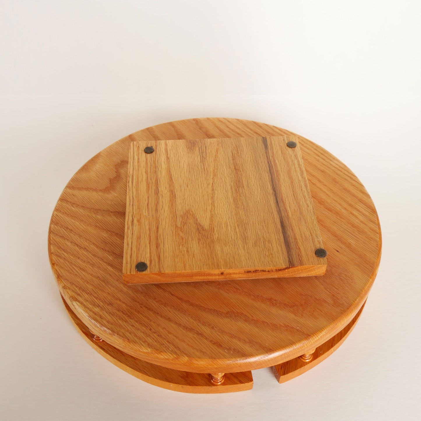 Amish-Style Oak Lazy Susan, Vintage Country Kitchen Decor, Vintage Lazy Susan, Vintage Oak Lazy Susan, Vintage Oak Wood Lazy Susan