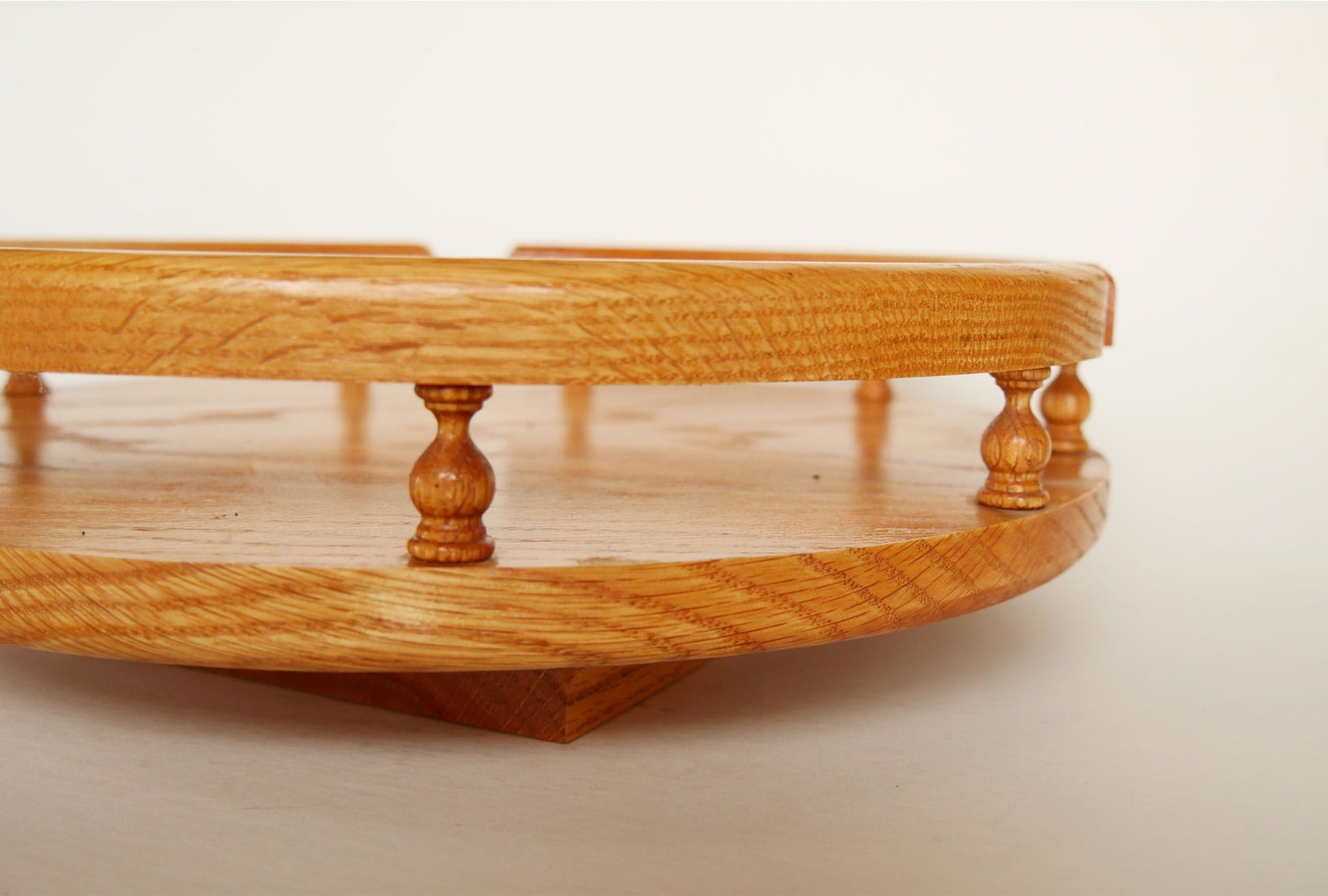 Amish-Style Oak Lazy Susan, Vintage Country Kitchen Decor, Vintage Lazy Susan, Vintage Oak Lazy Susan, Vintage Oak Wood Lazy Susan