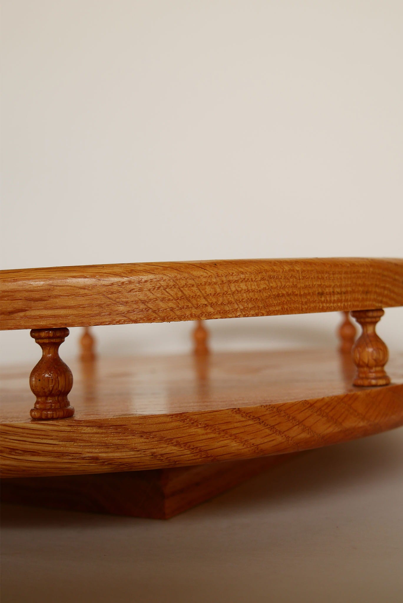Amish-Style Oak Lazy Susan, Vintage Country Kitchen Decor, Vintage Lazy Susan, Vintage Oak Lazy Susan, Vintage Oak Wood Lazy Susan