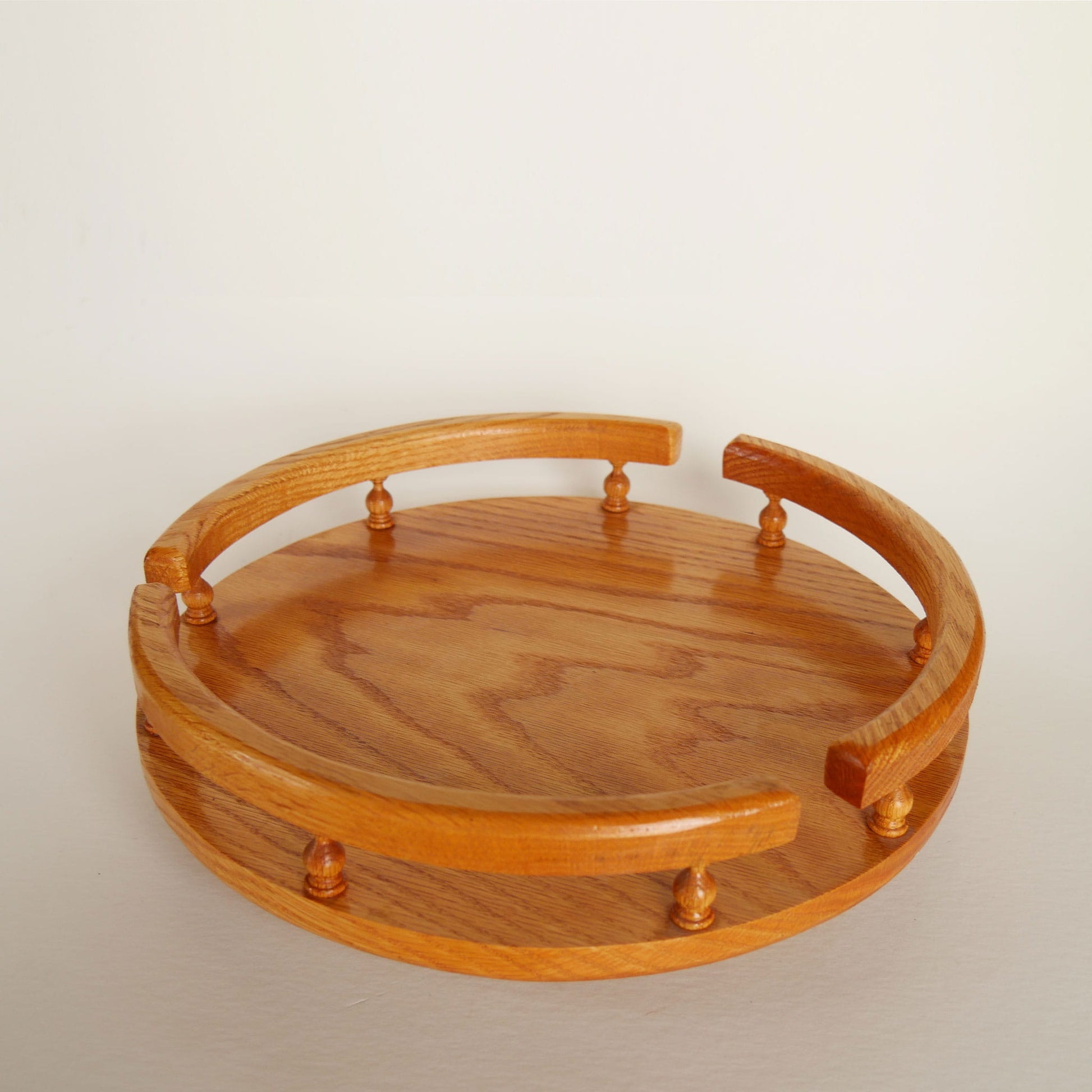 Amish-Style Oak Lazy Susan, Vintage Country Kitchen Decor, Vintage Lazy Susan, Vintage Oak Lazy Susan, Vintage Oak Wood Lazy Susan