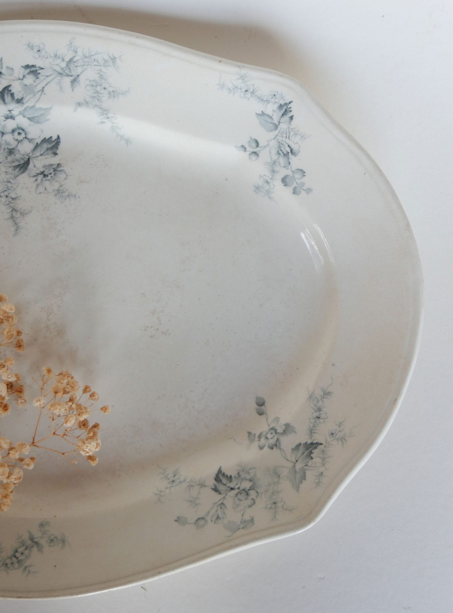 Antique Genoa Pattern Smith & Ford England Transferware Platter Antique Transferware Platter, Antique Made in England Platter