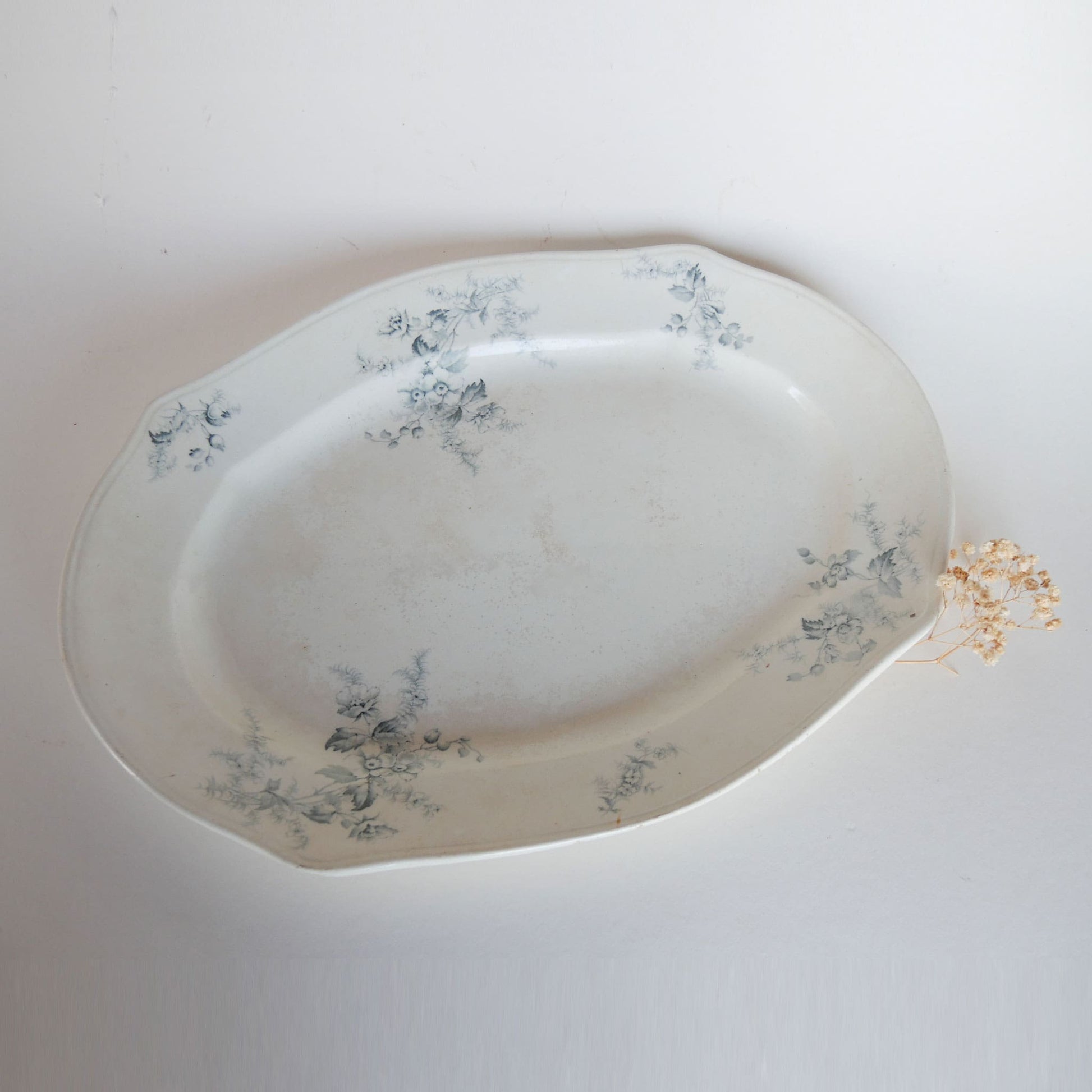 Antique Genoa Pattern Smith & Ford England Transferware Platter Antique Transferware Platter, Antique Made in England Platter