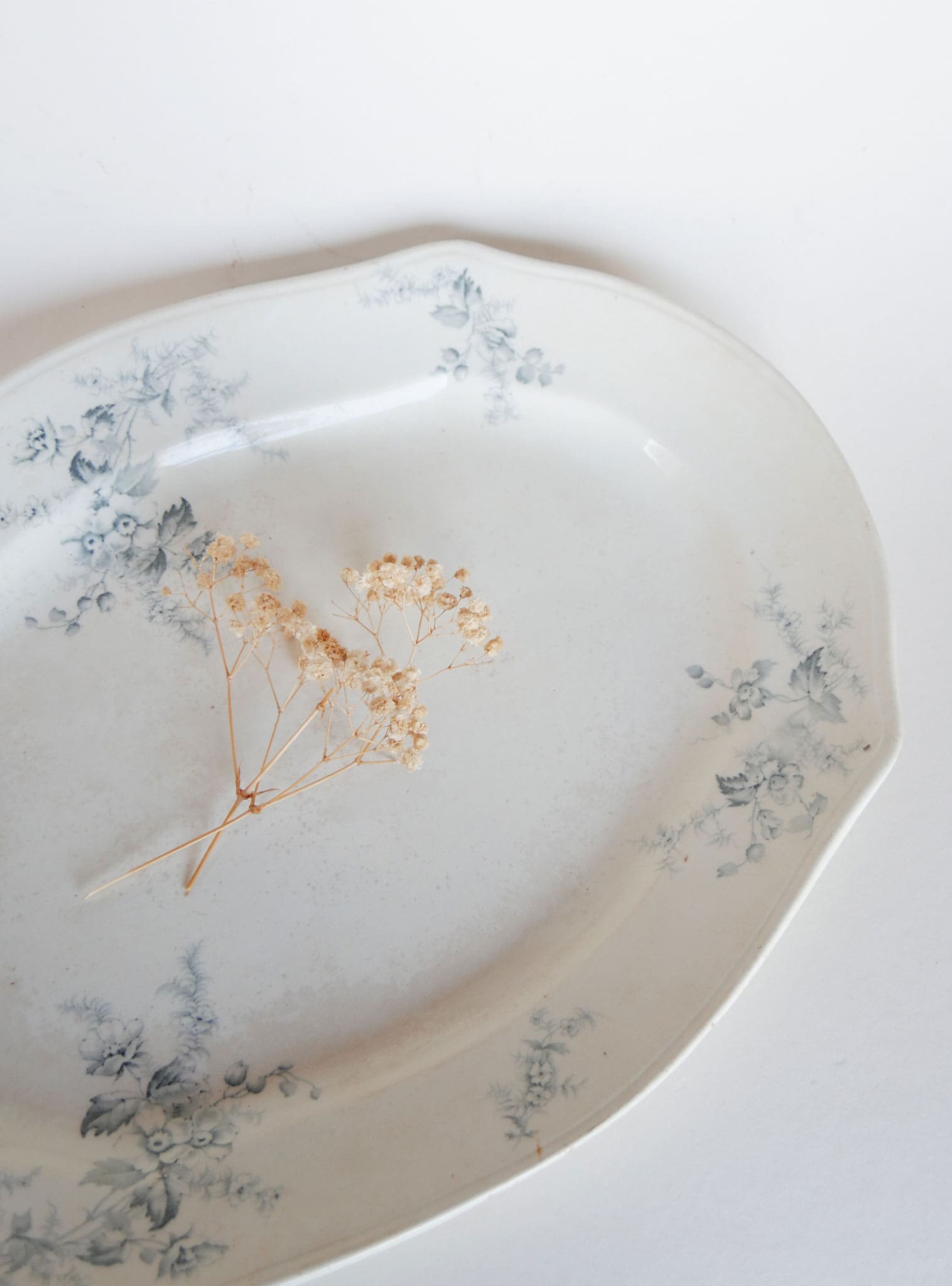 Antique Genoa Pattern Smith & Ford England Transferware Platter Antique Transferware Platter, Antique Made in England Platter