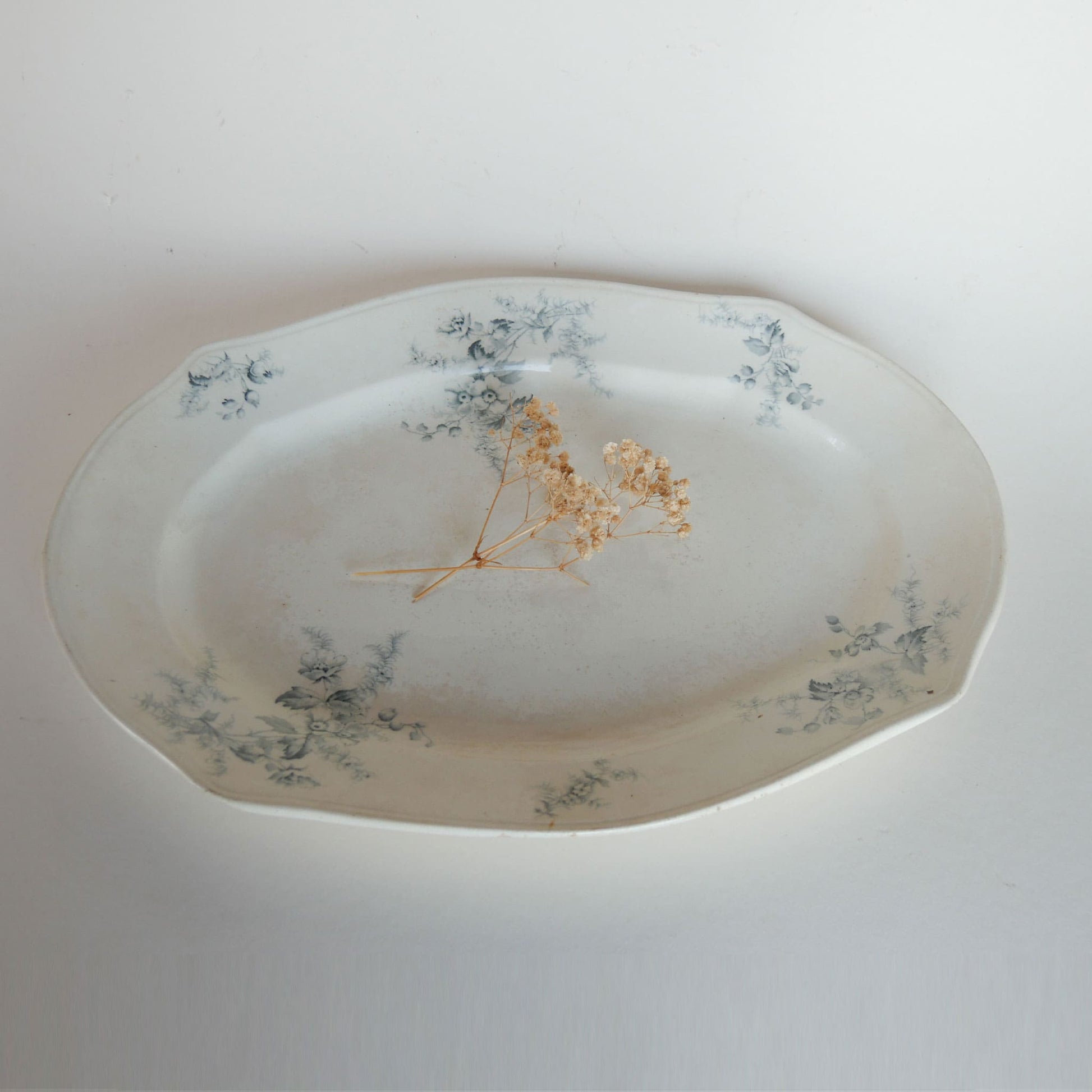 Antique Genoa Pattern Smith & Ford England Transferware Platter Antique Transferware Platter, Antique Made in England Platter